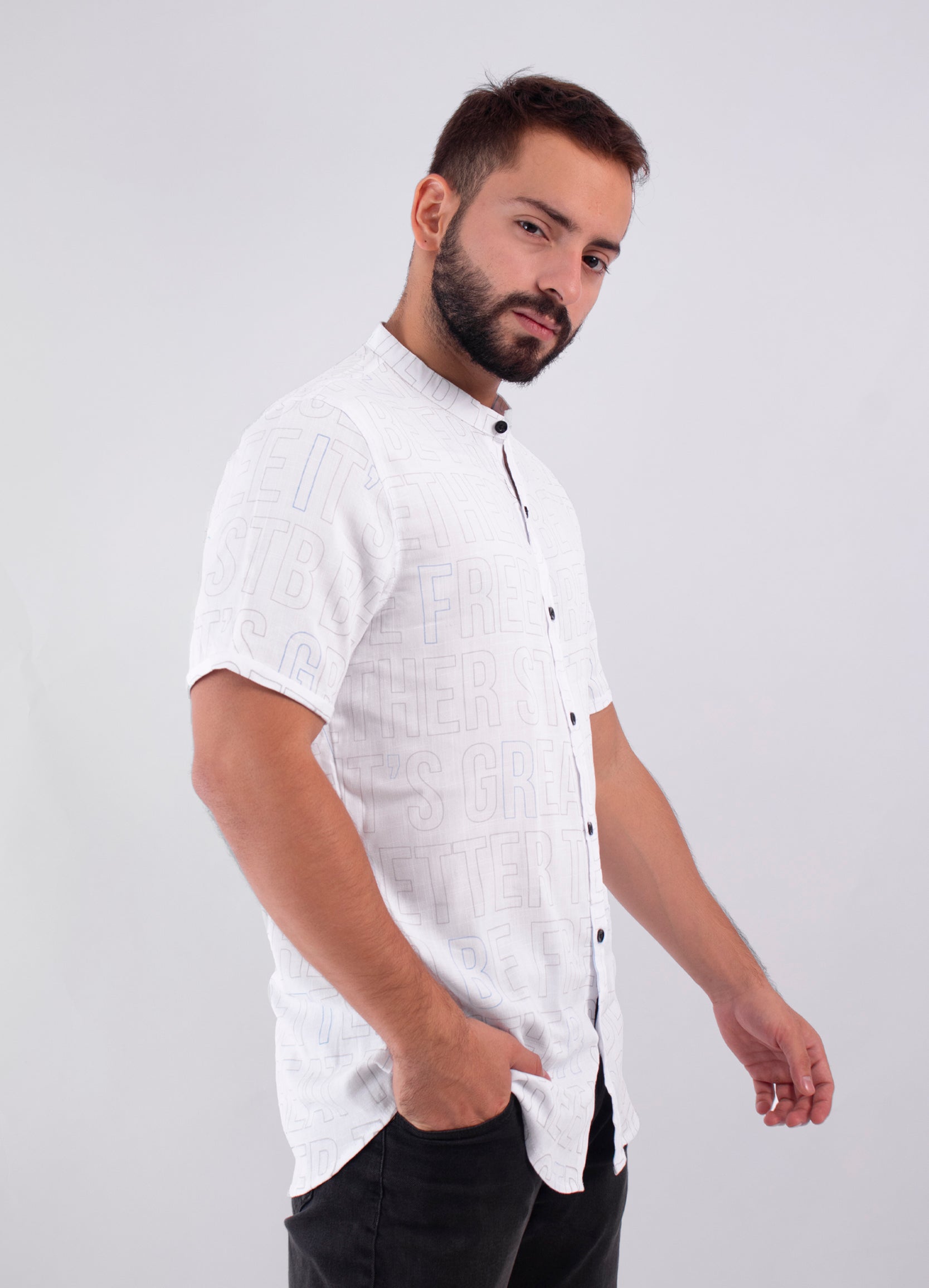 Camisa hombre Letras