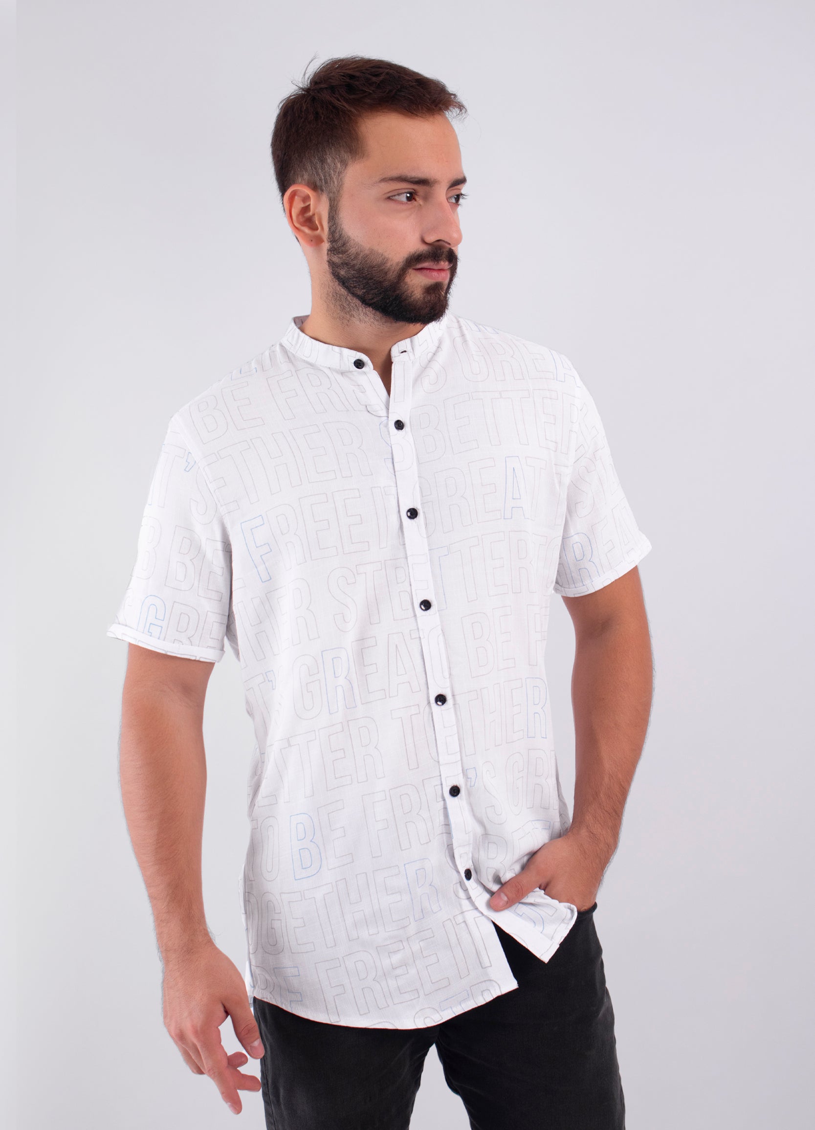 Camisa hombre Letras