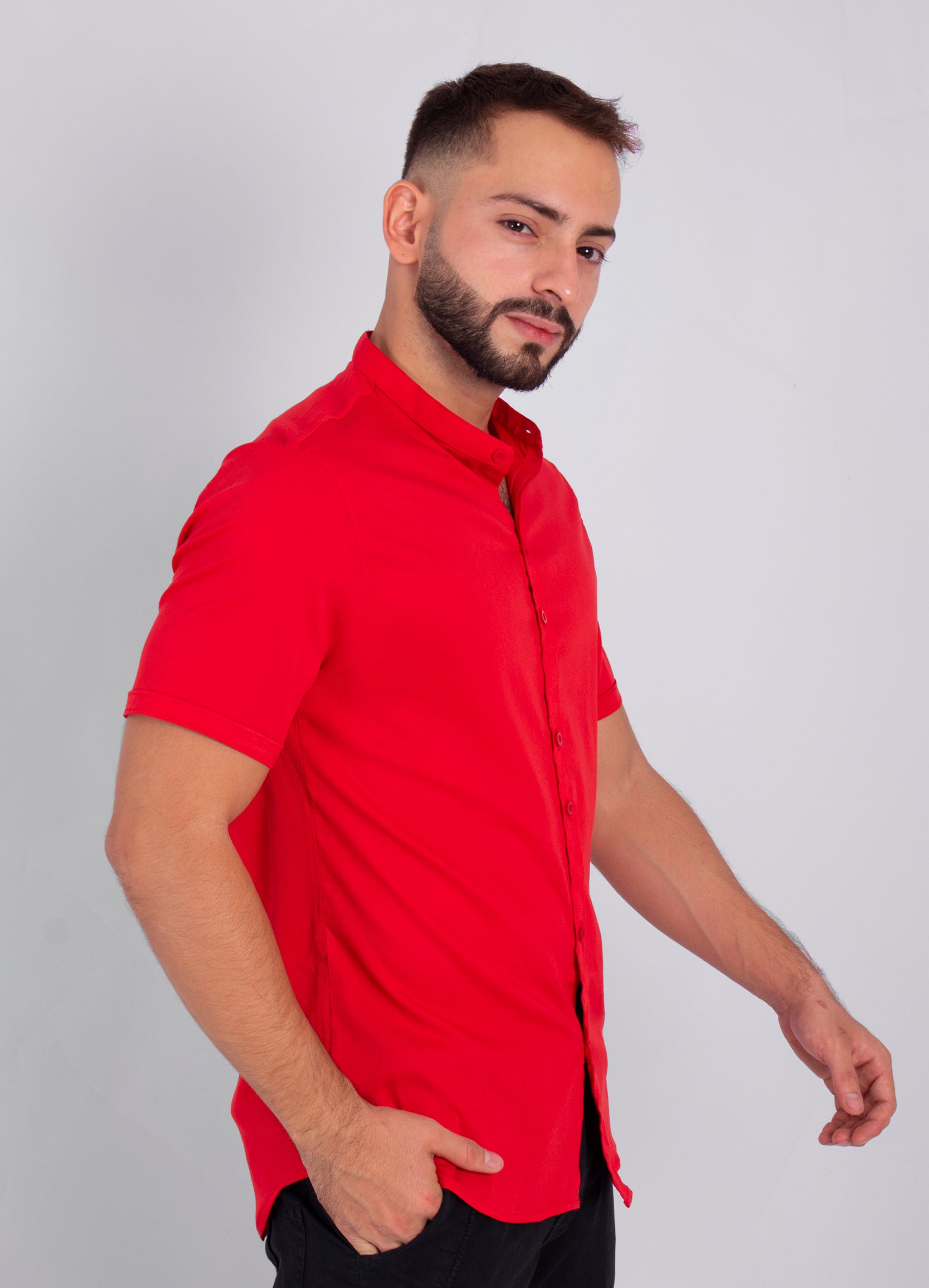 Camisa hombre Básica roja