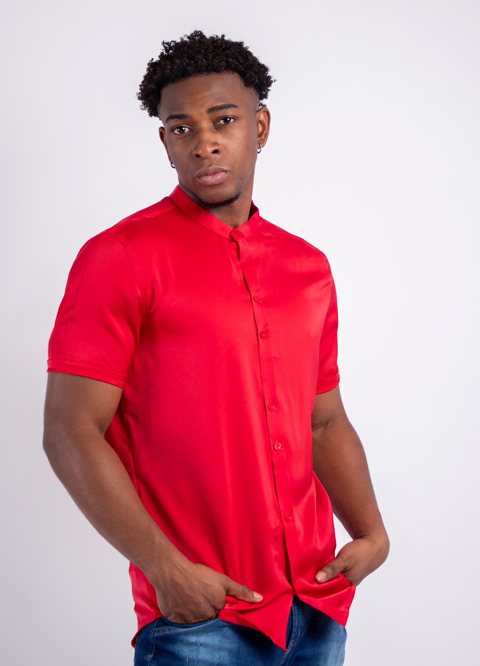Camisa hombre Básica Roja