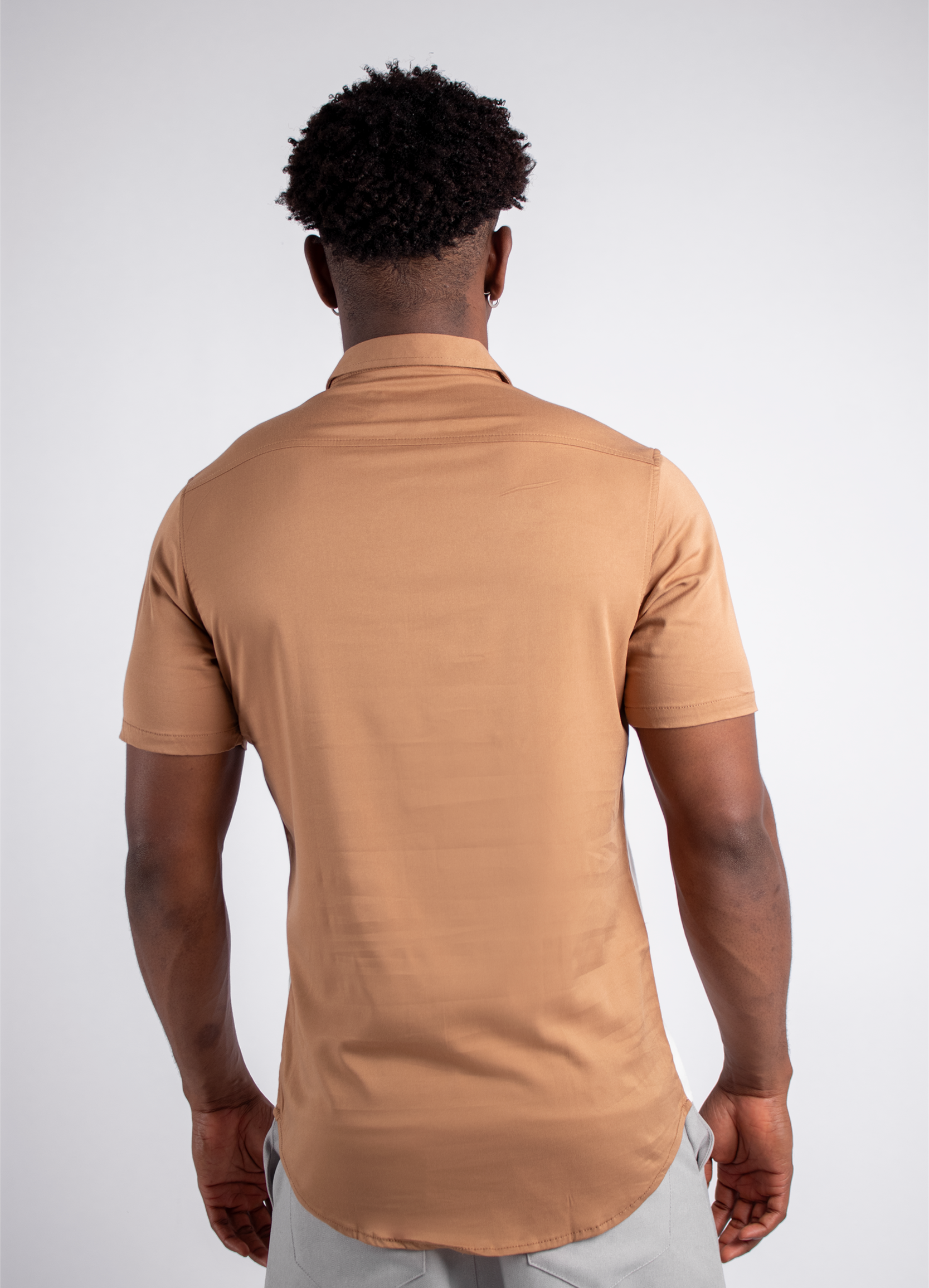 Camisa hombre Corte Beige