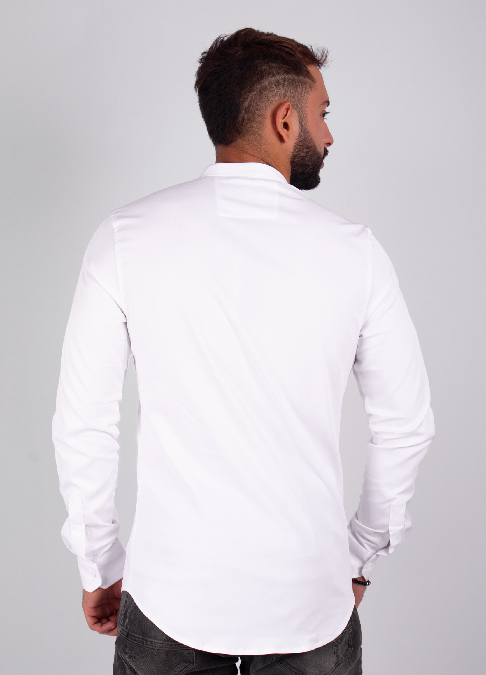 Camisa hombre ML blanca