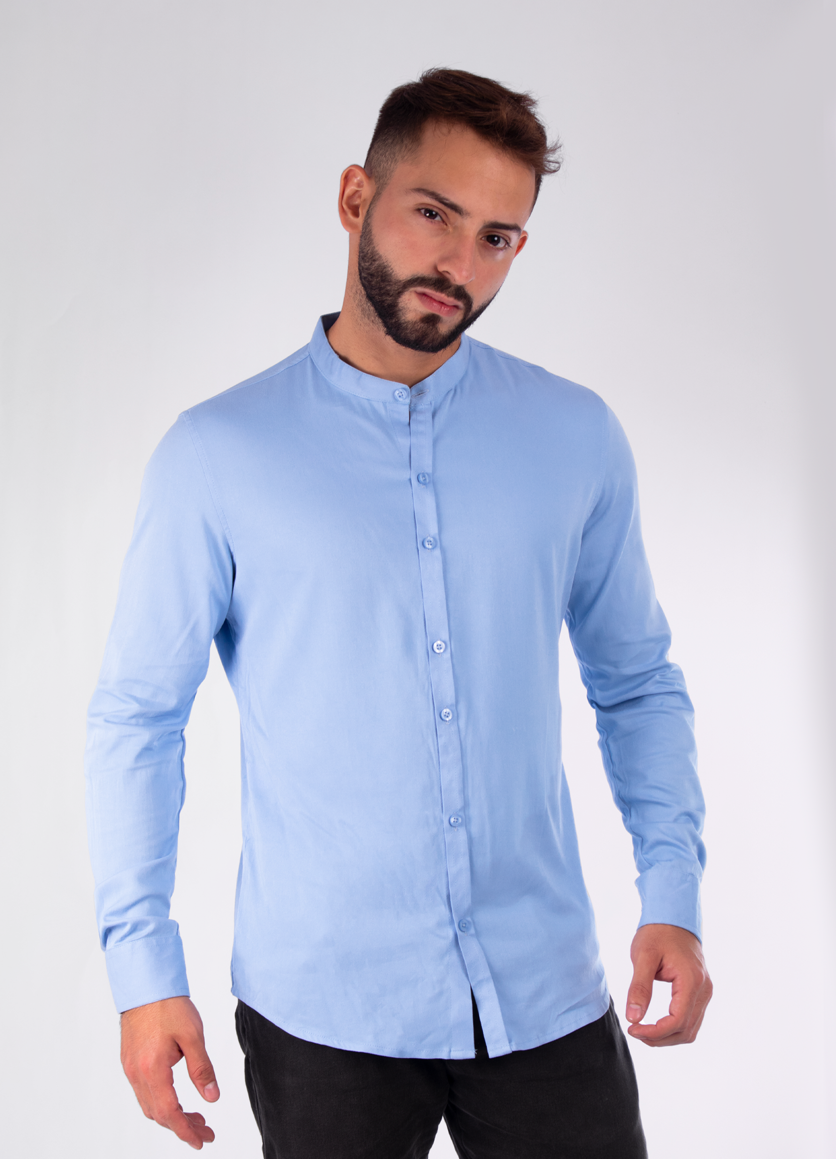 Camisa hombre básica ml Estambul azul
