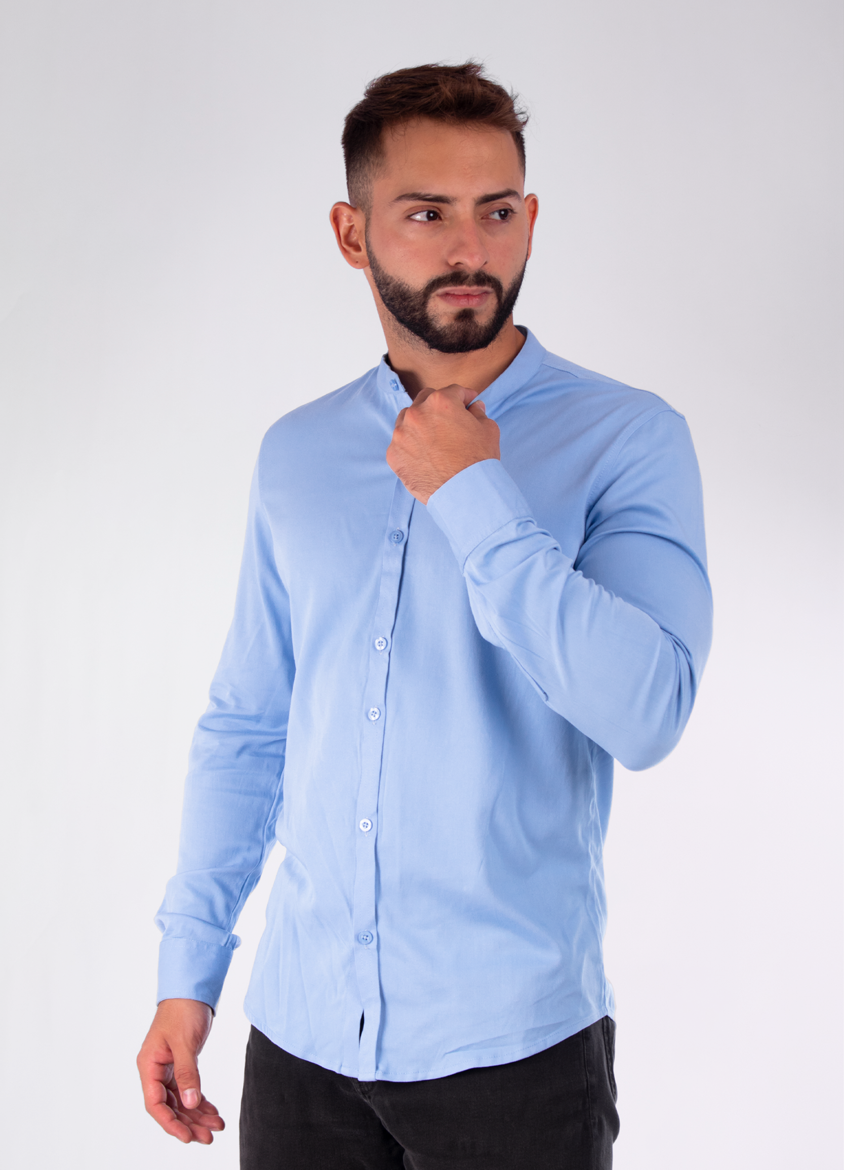 Camisa hombre básica ml Estambul azul