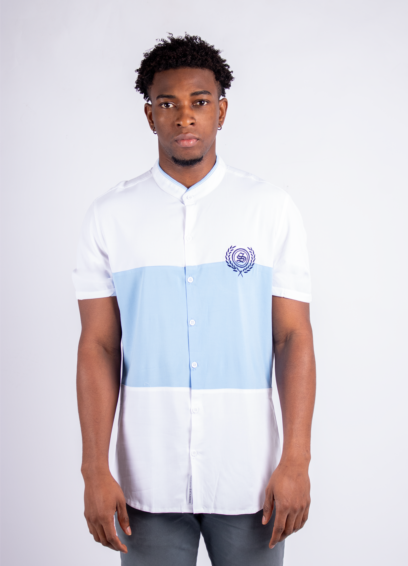 Camisa hombre Bordada