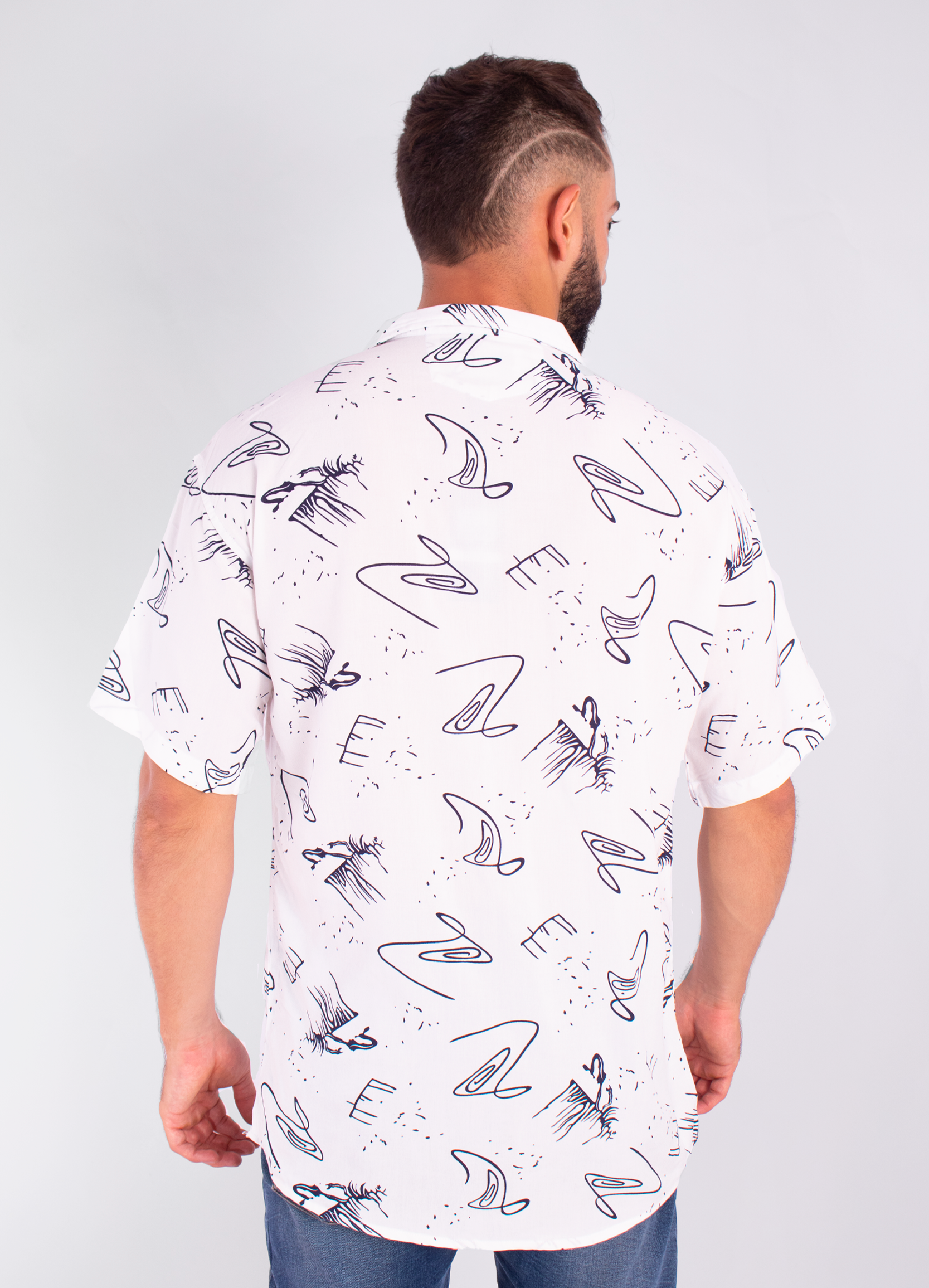 Camisa hombre oversize  blanca