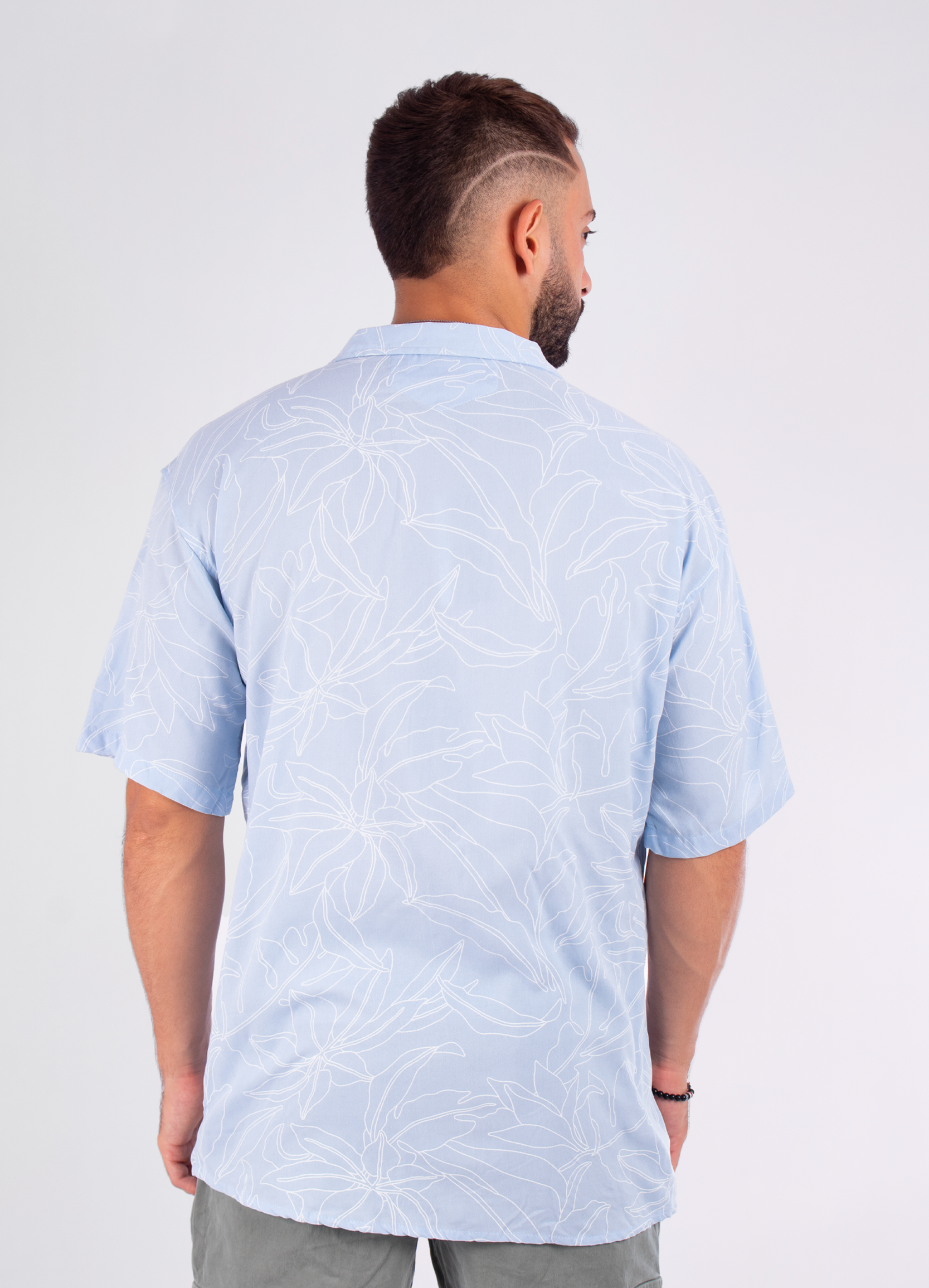 Camisa hombre oversize Azul