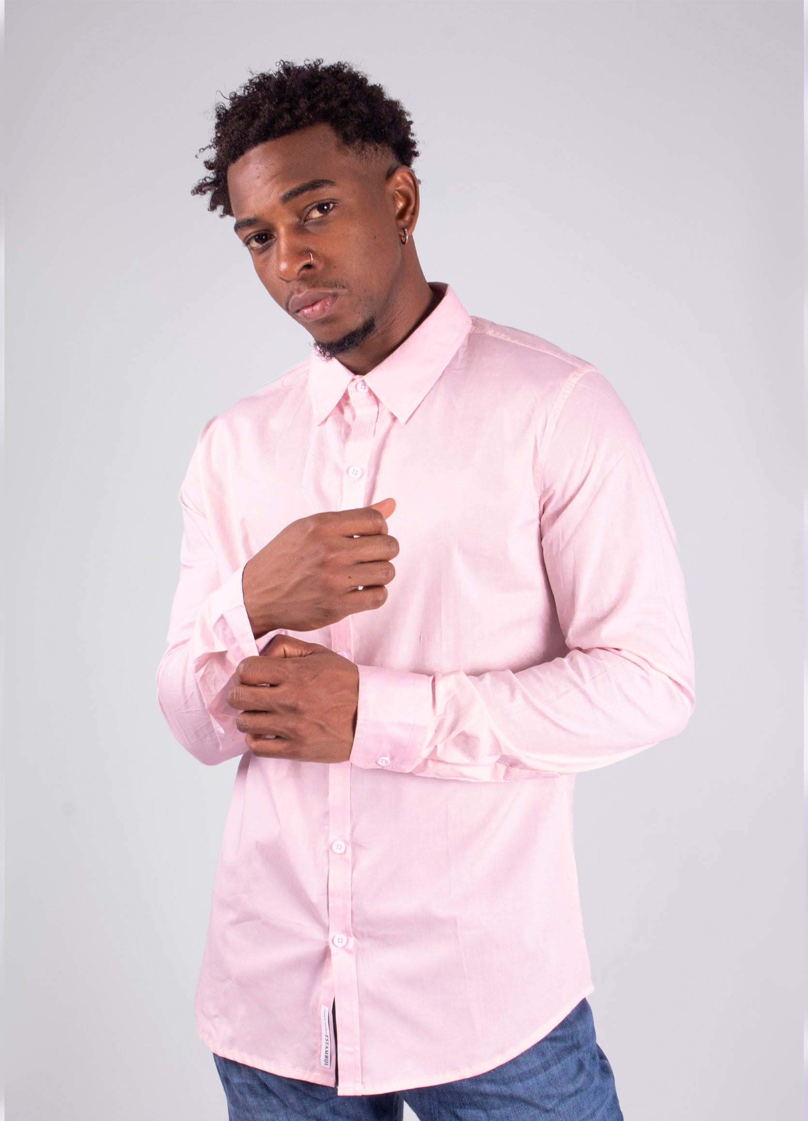 Camisa básica Estambul rosada