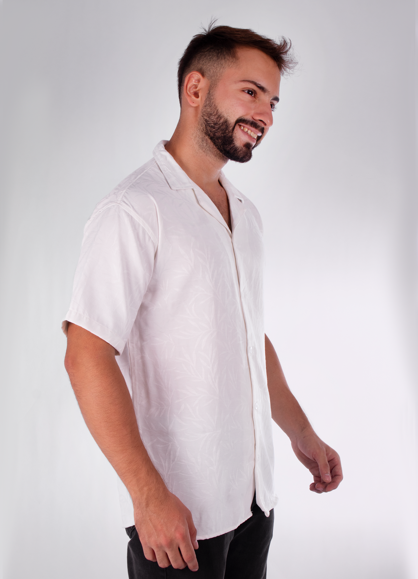 Camisa hombre oversize blanco