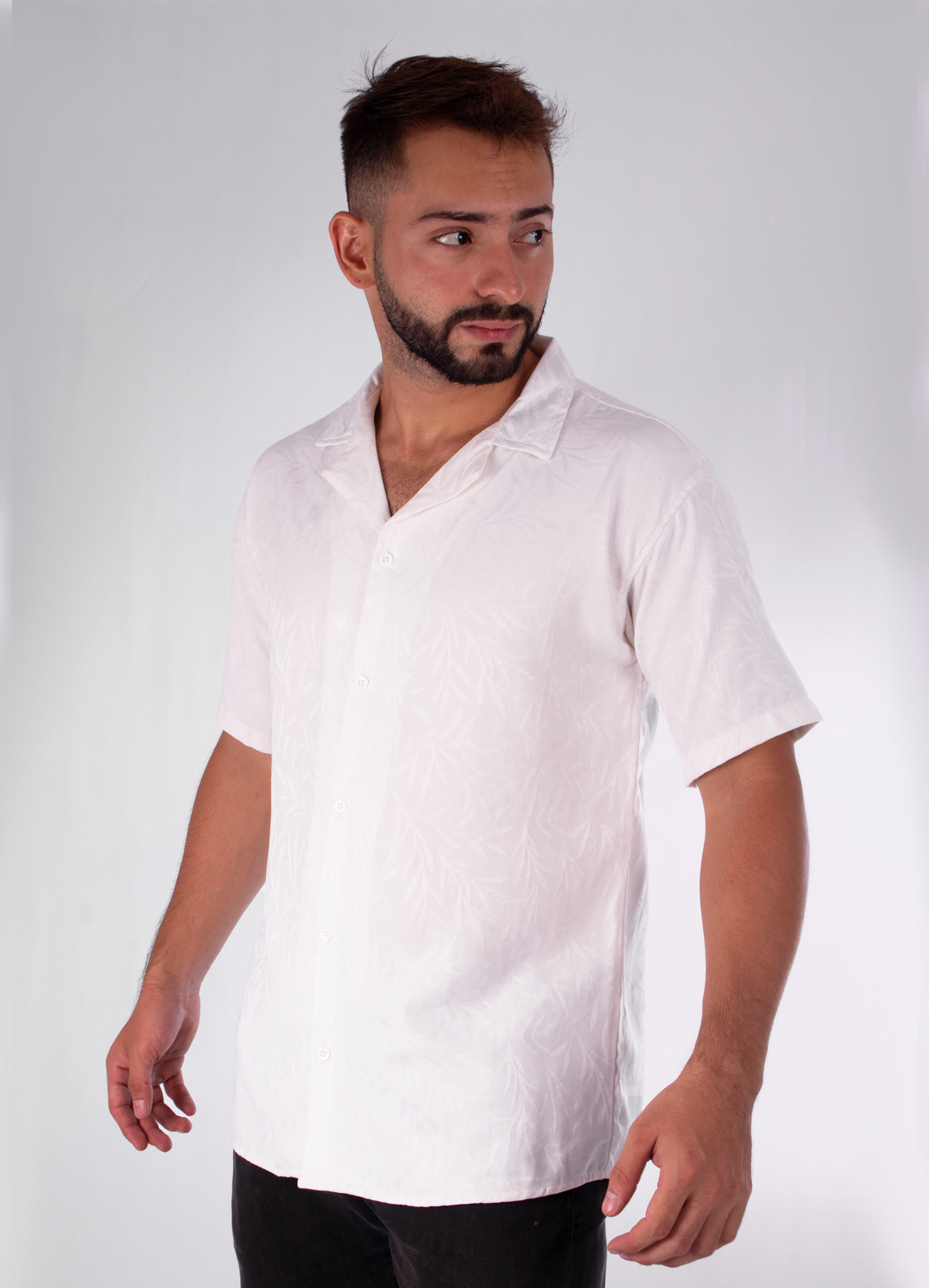 Camisa hombre oversize blanco