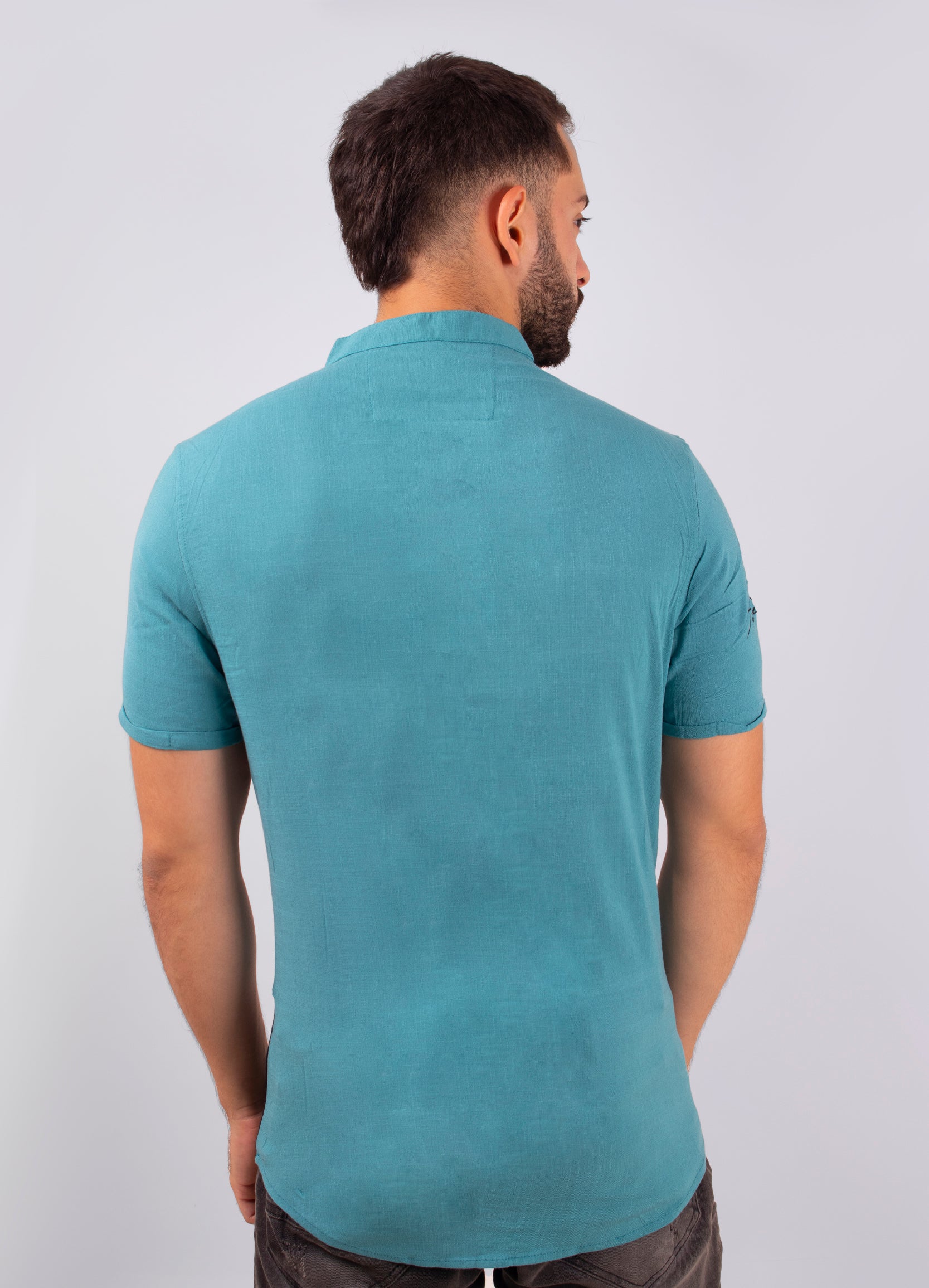 Camisa hombre Corte verde