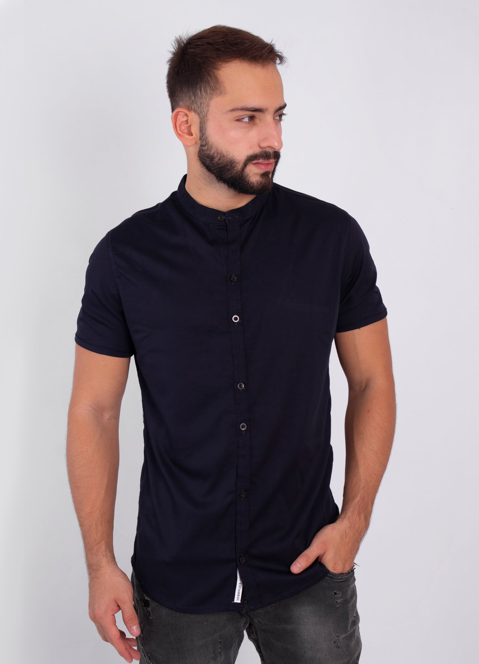 Camisa adulto basica azul