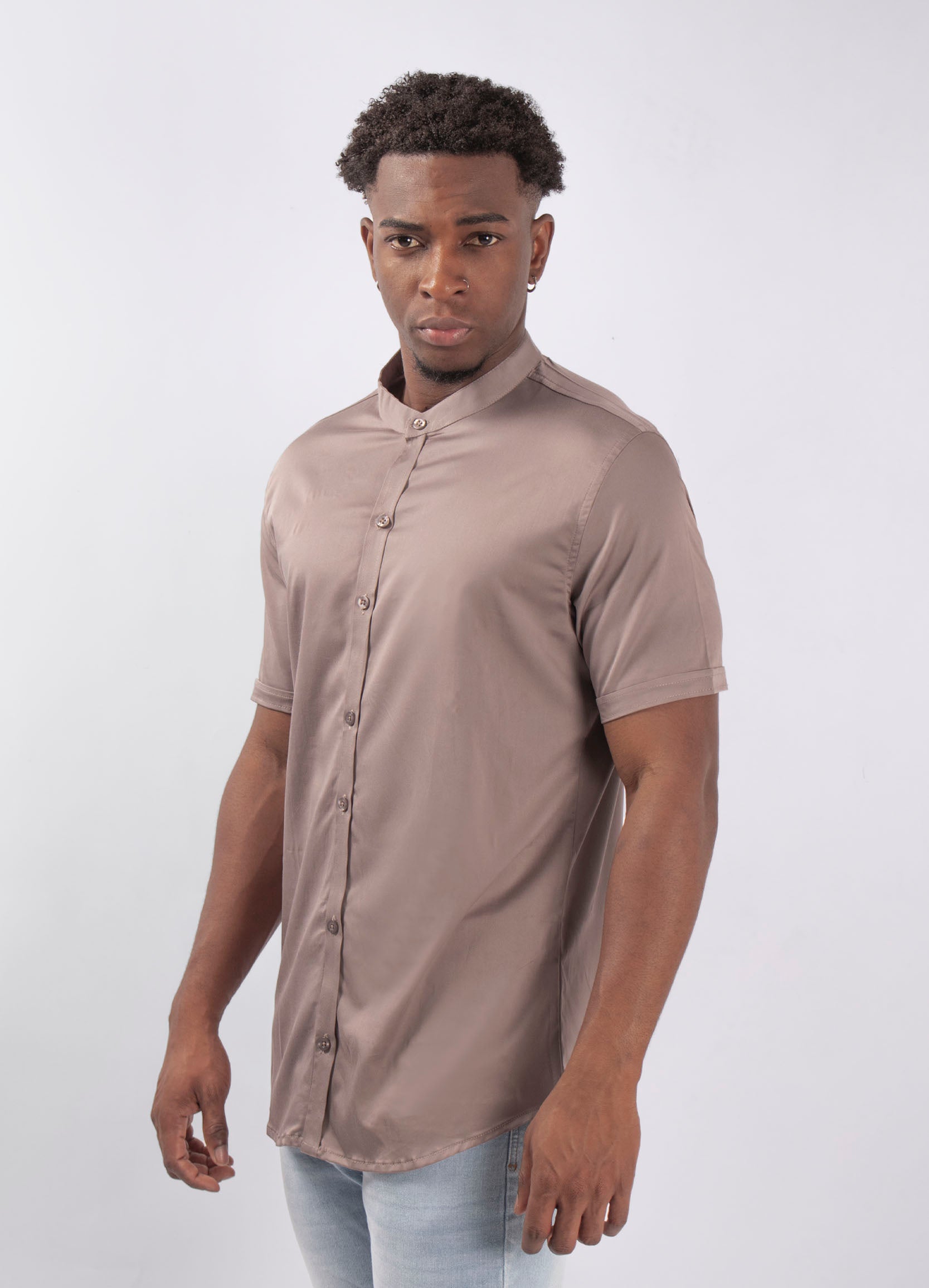 Camisa hombre Básica gris