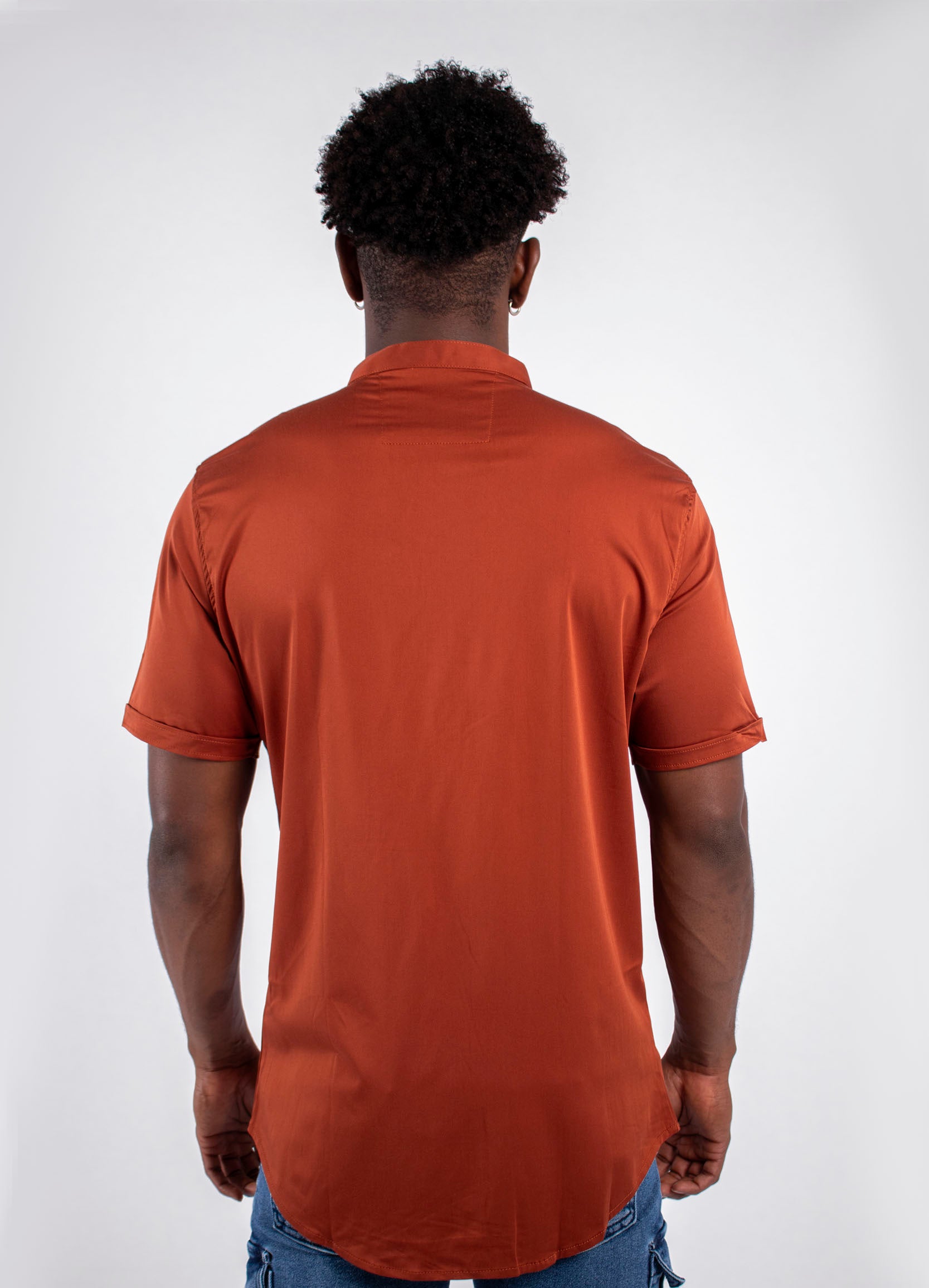 Camisa hombre Básica Terracota