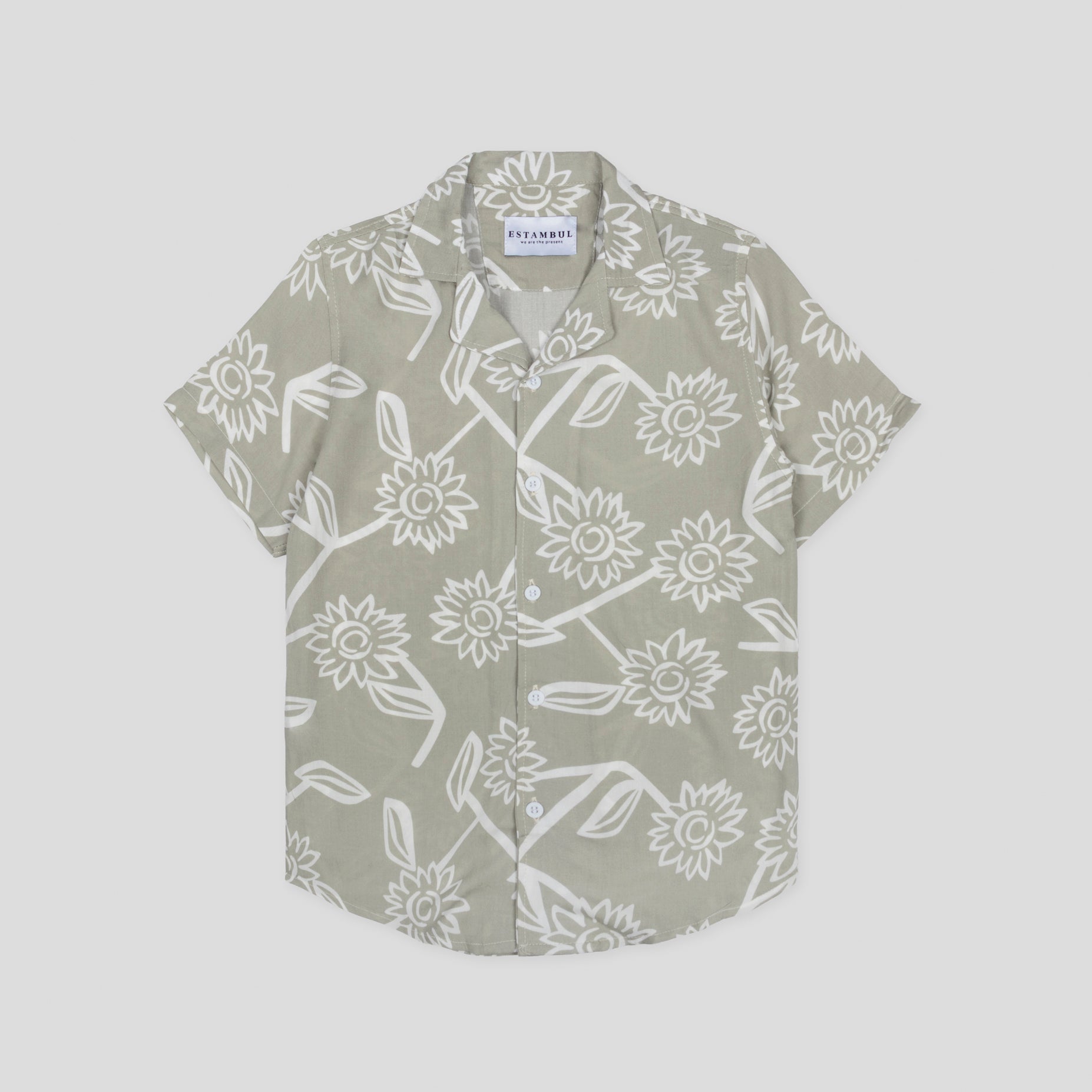 Camisa niño textura verde