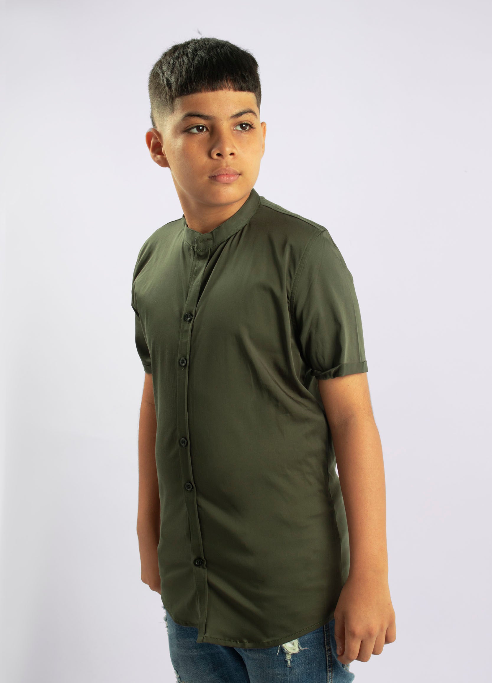 Camisa niño basica Estambul Verde
