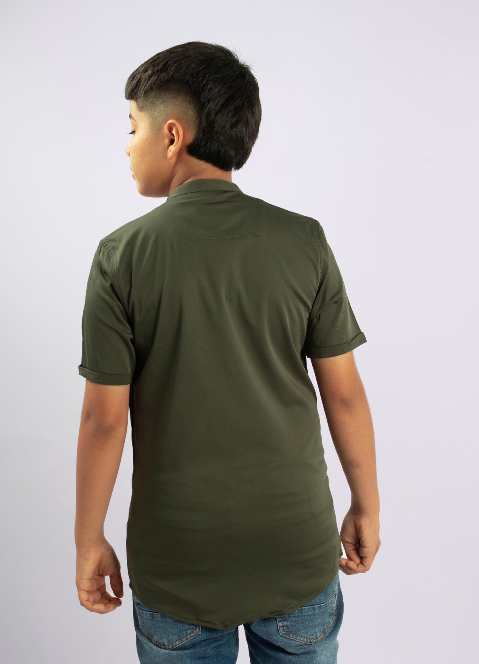 Camisa niño basica Estambul Verde