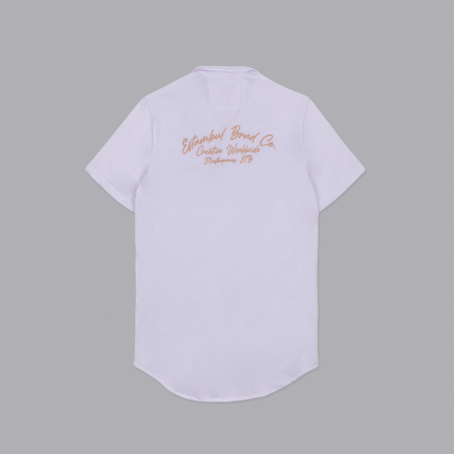 Camisa hombre cuello textura Blanca