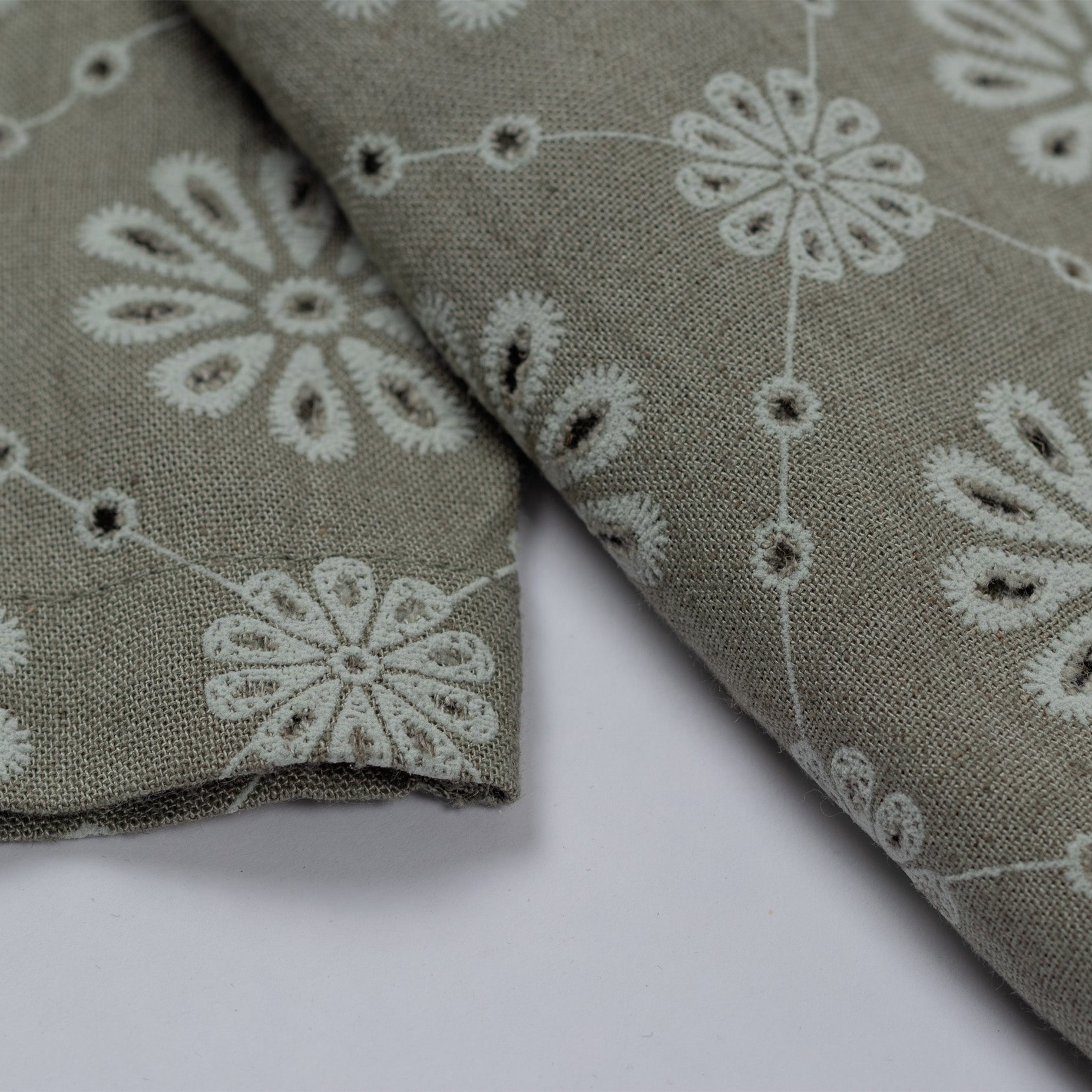 Camisa hombre textura flores verde