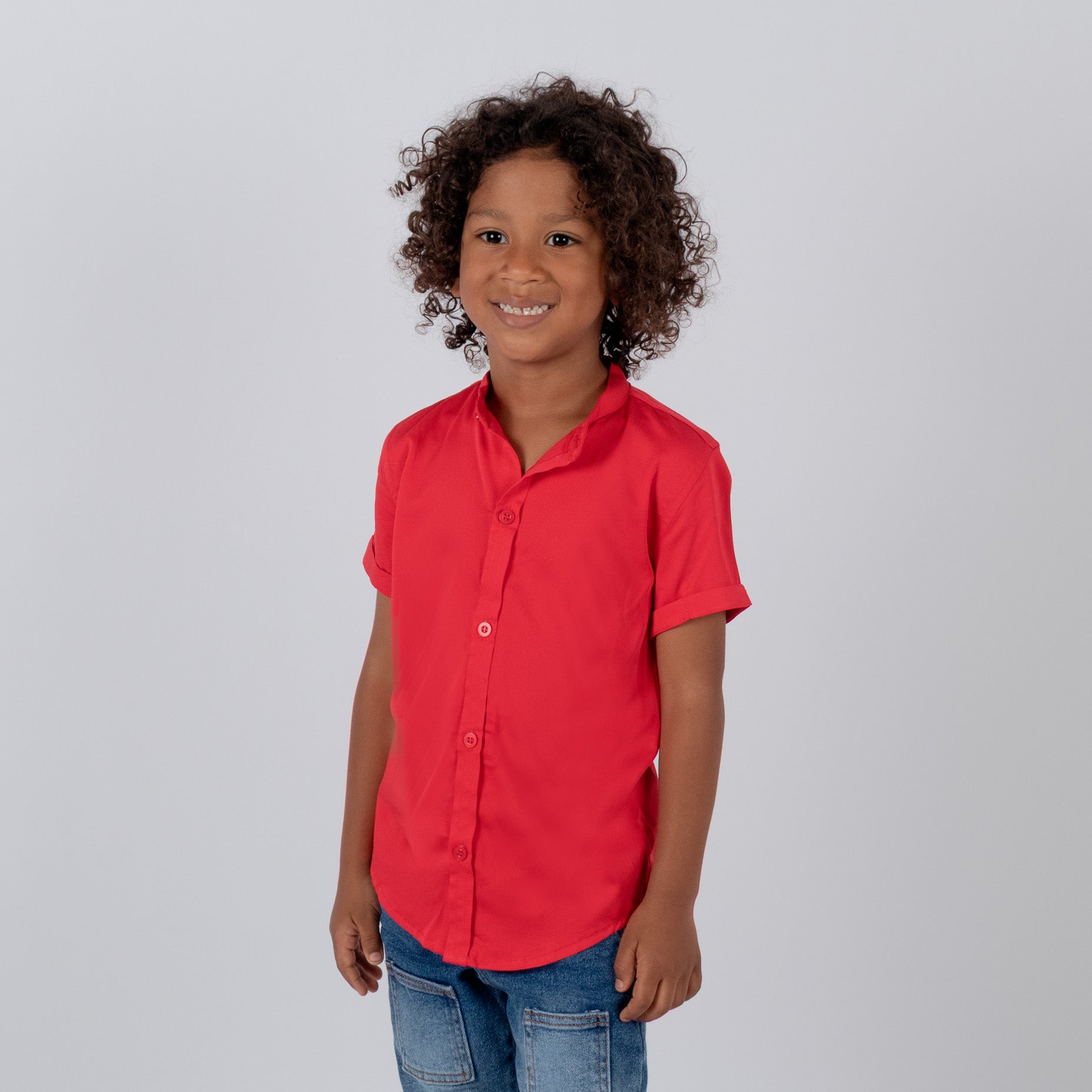 Camisa niño basica rojo