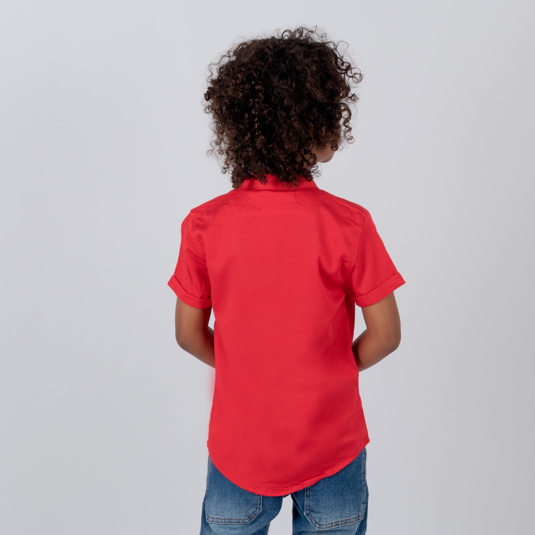 Camisa niño basica rojo