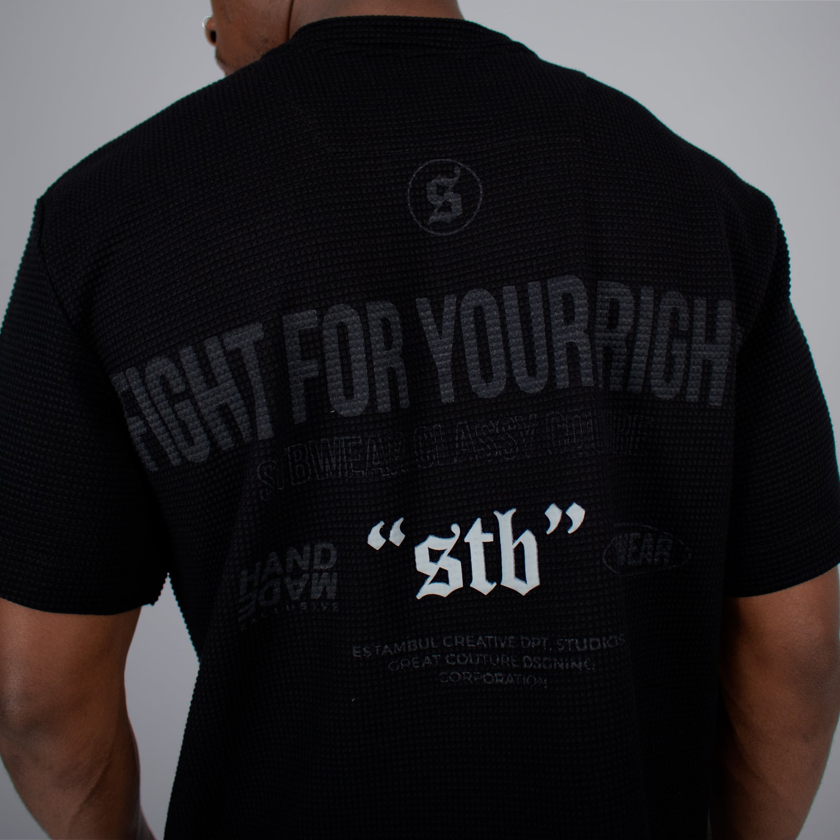 Camiseta hombre textura stb