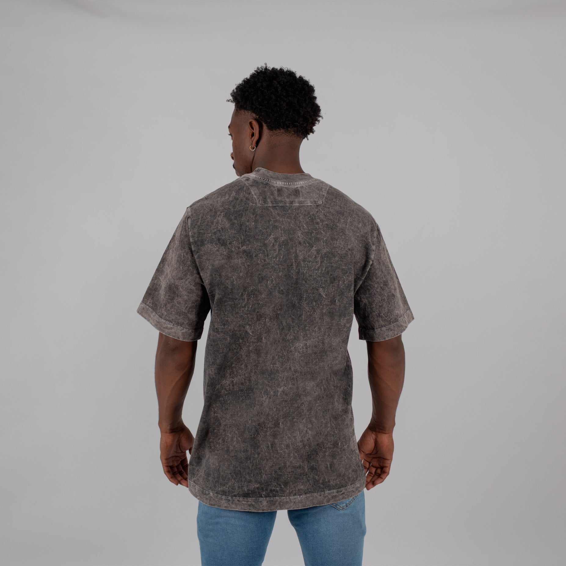 Camiseta hombre acid wear gris