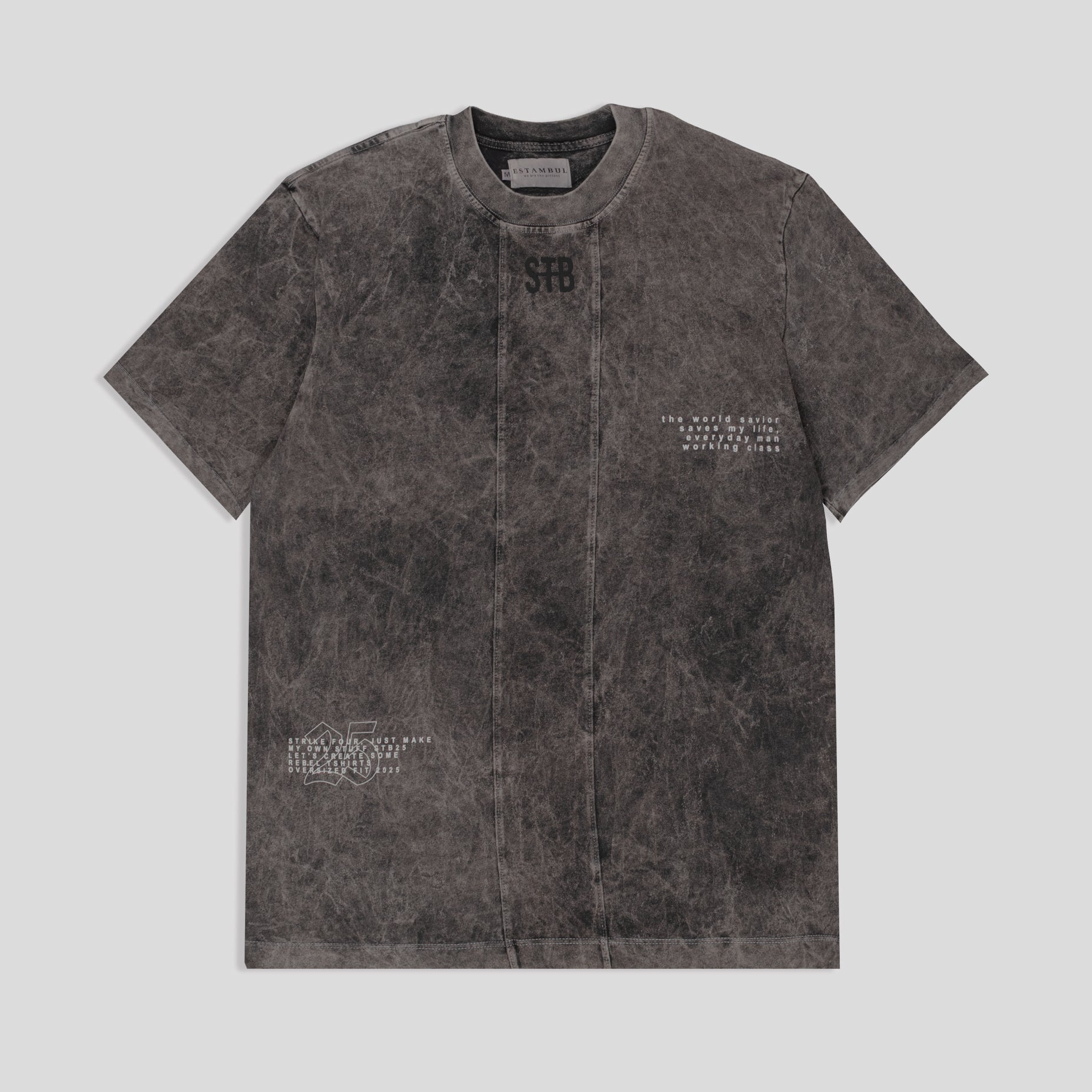 Camiseta hombre acid wear gris