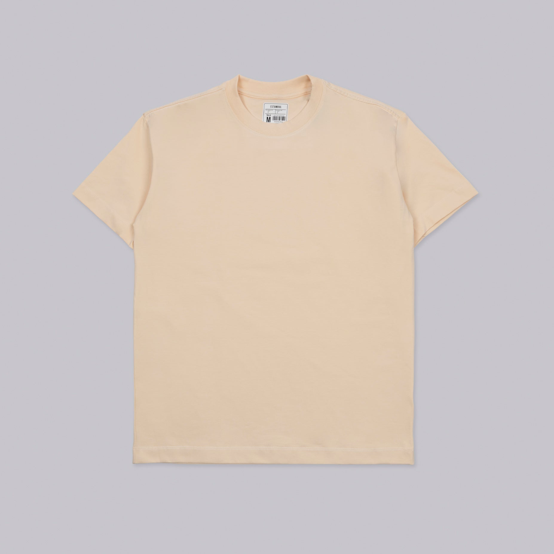 Camiseta hombre básica camel