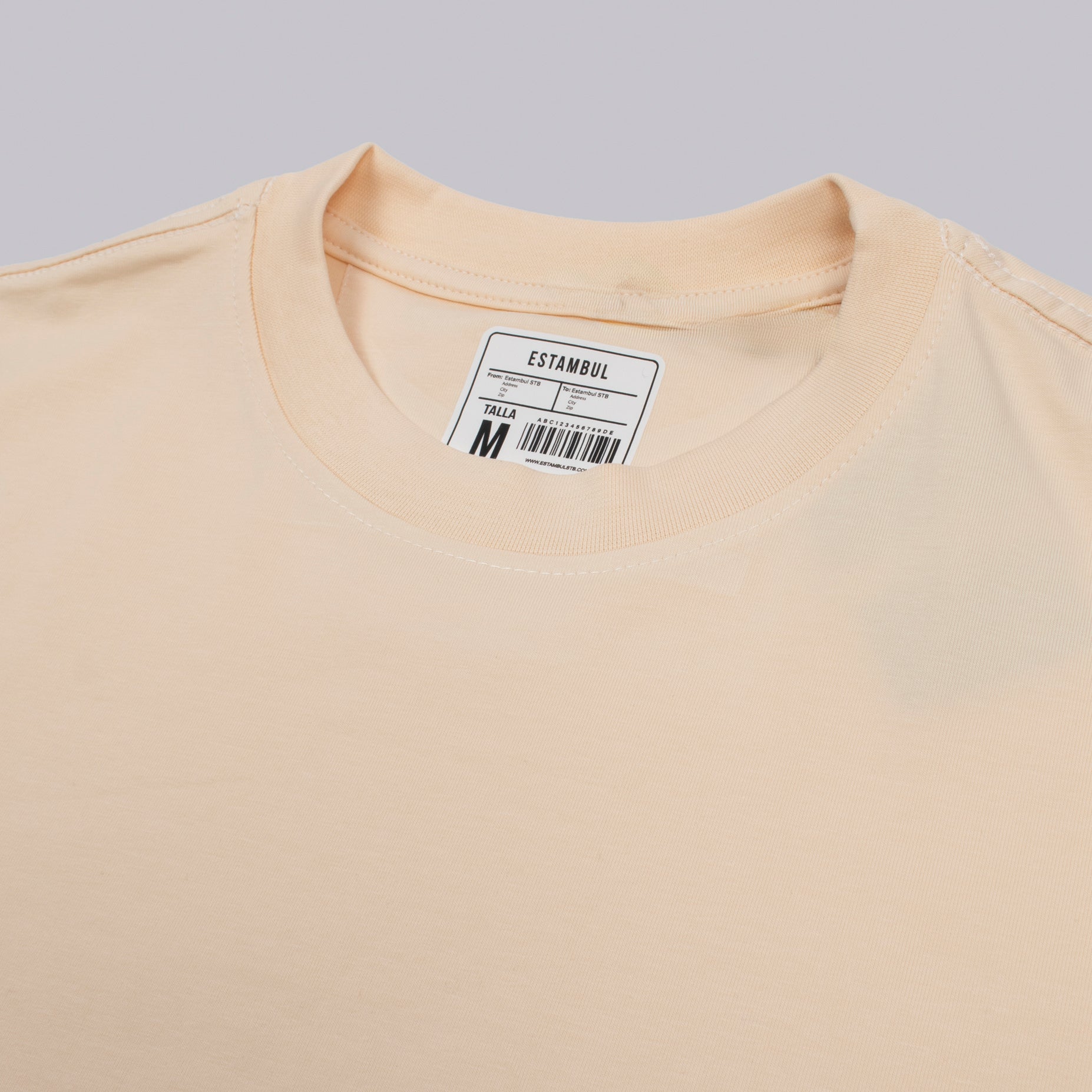 Camiseta hombre básica camel