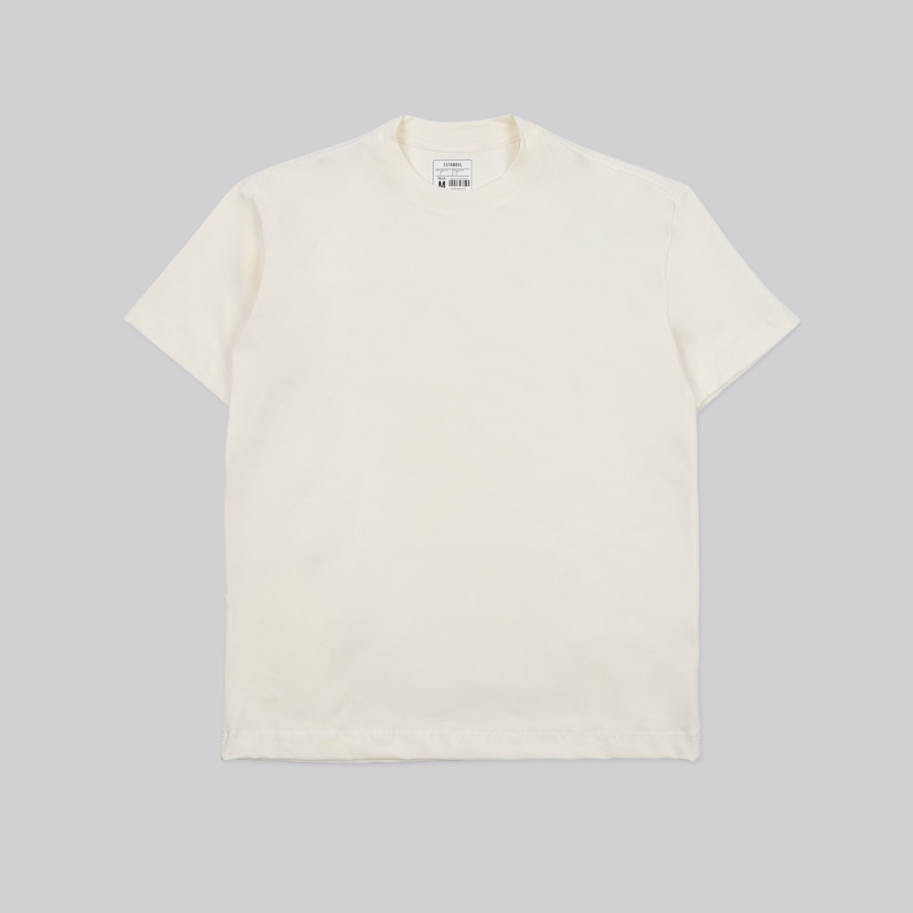 Camiseta hombre básica crudo