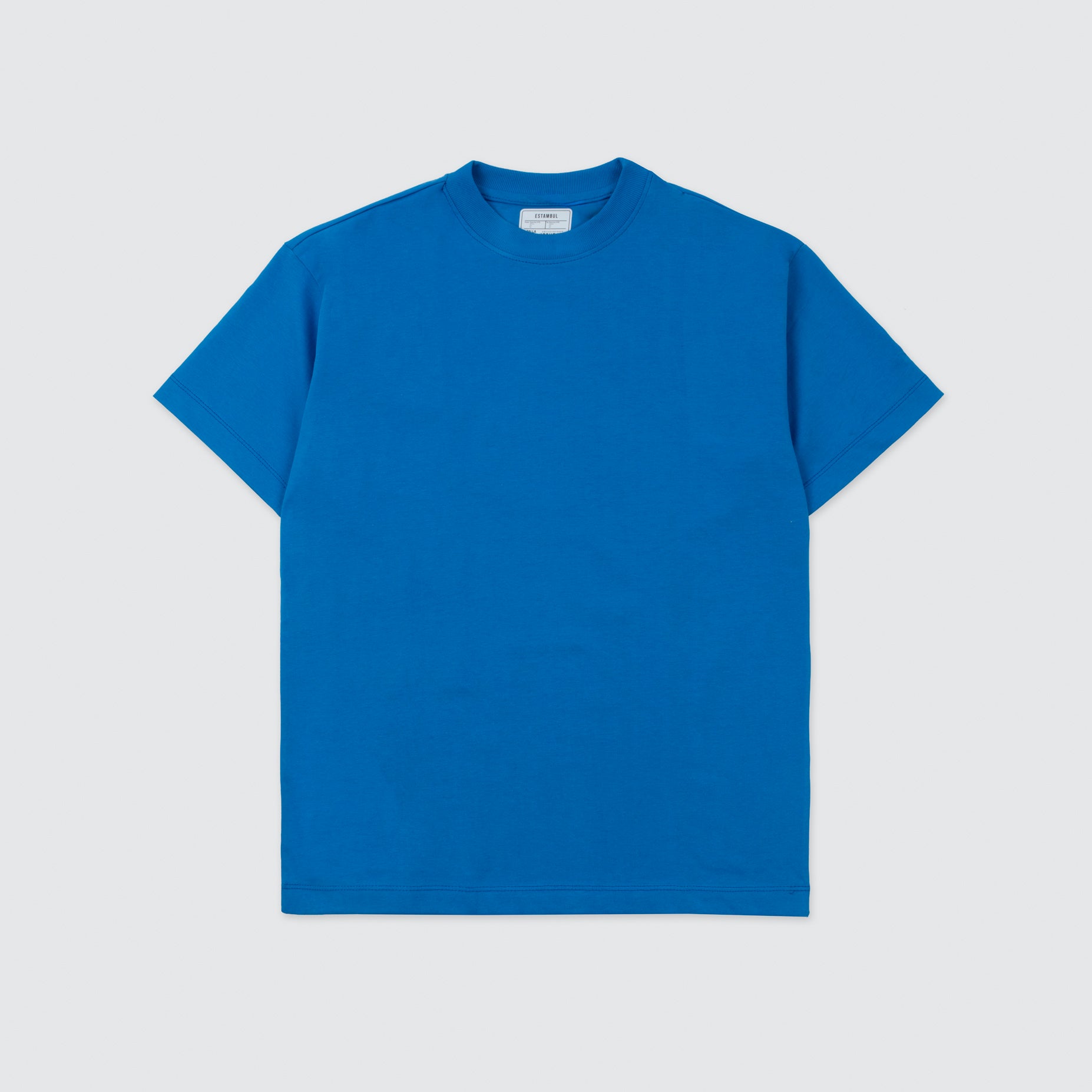 Camiseta hombre básica azul