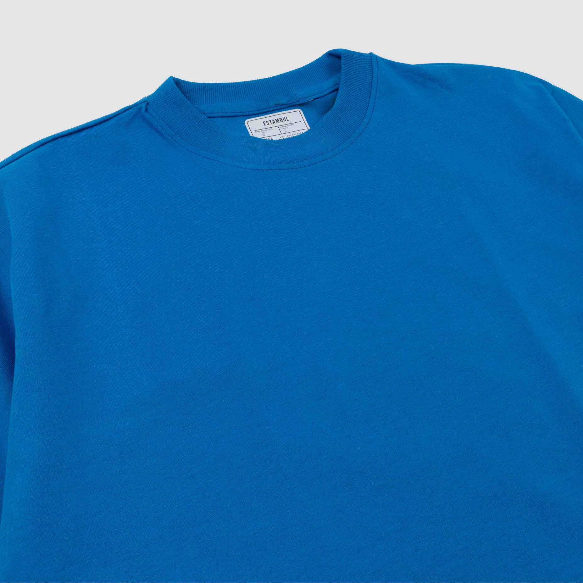 Camiseta hombre básica azul