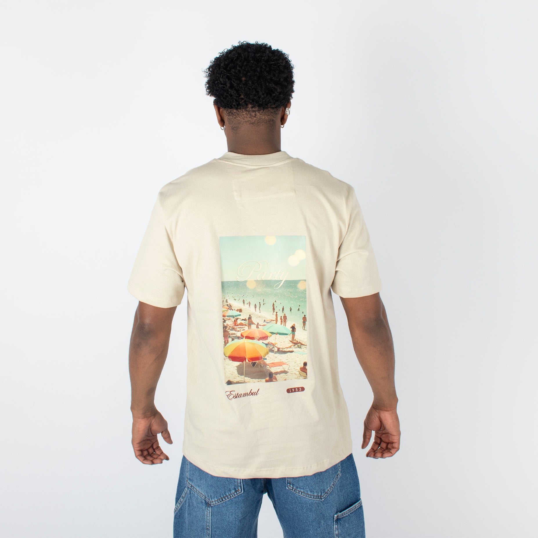 Camiseta hombre estampada party