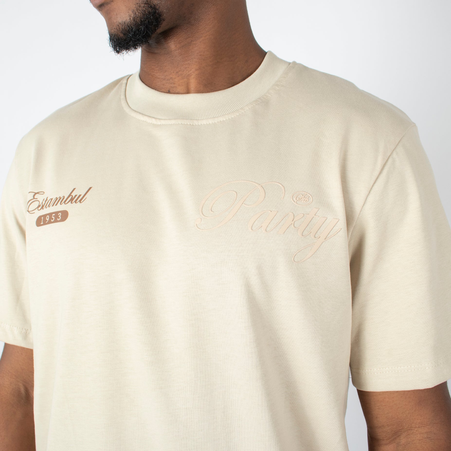 Camiseta hombre estampada party