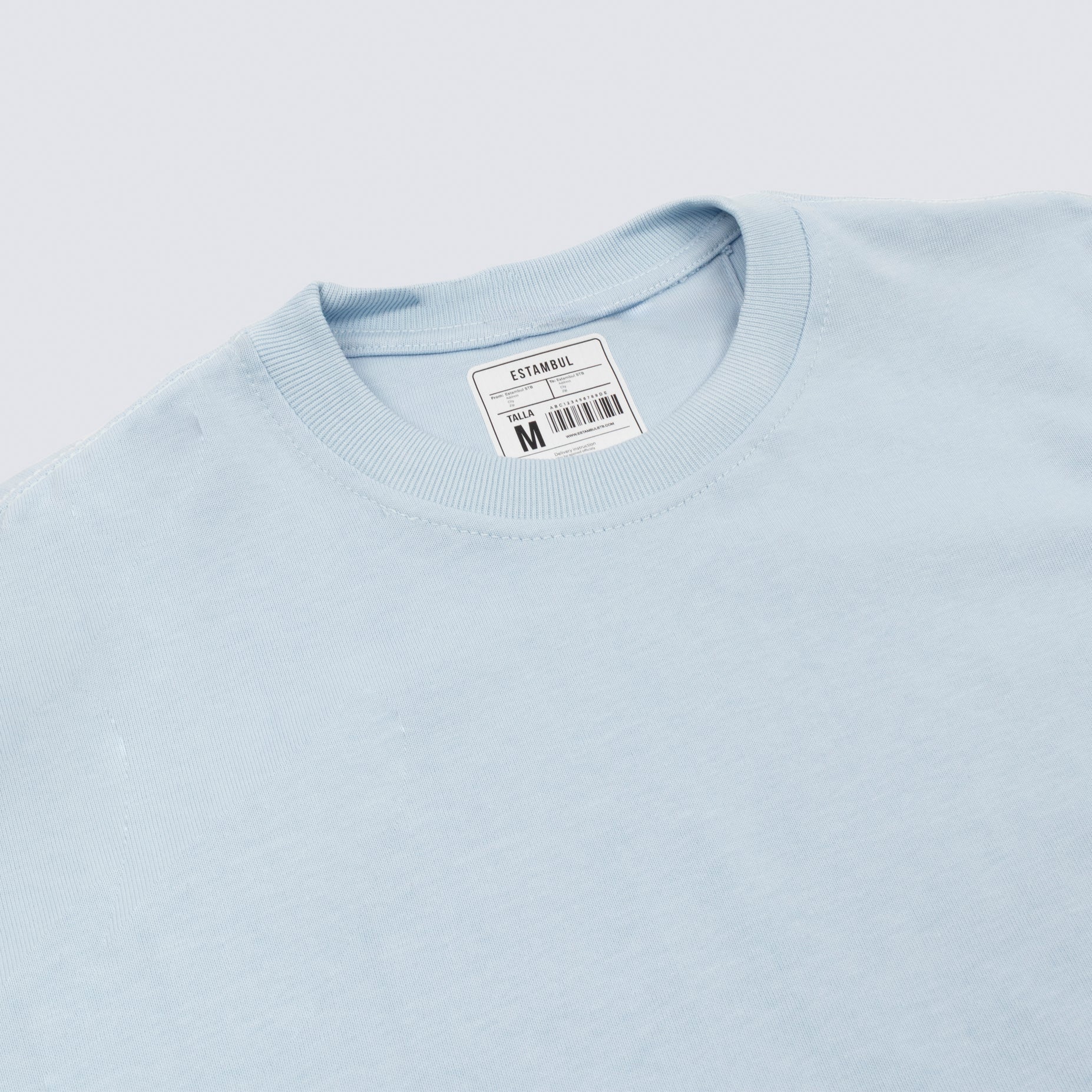 Camiseta hombre básica azul