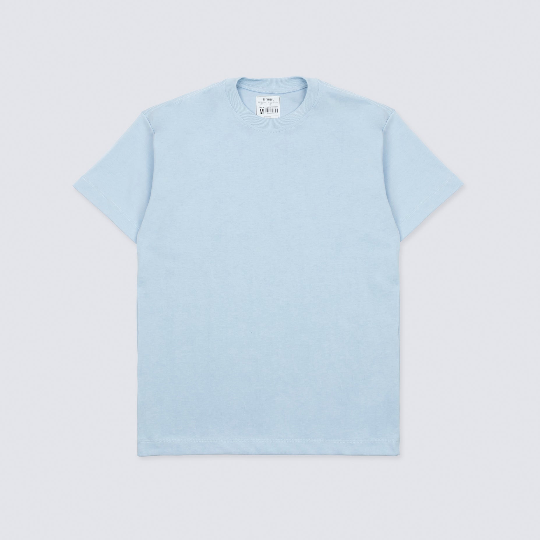 Camiseta hombre básica azul