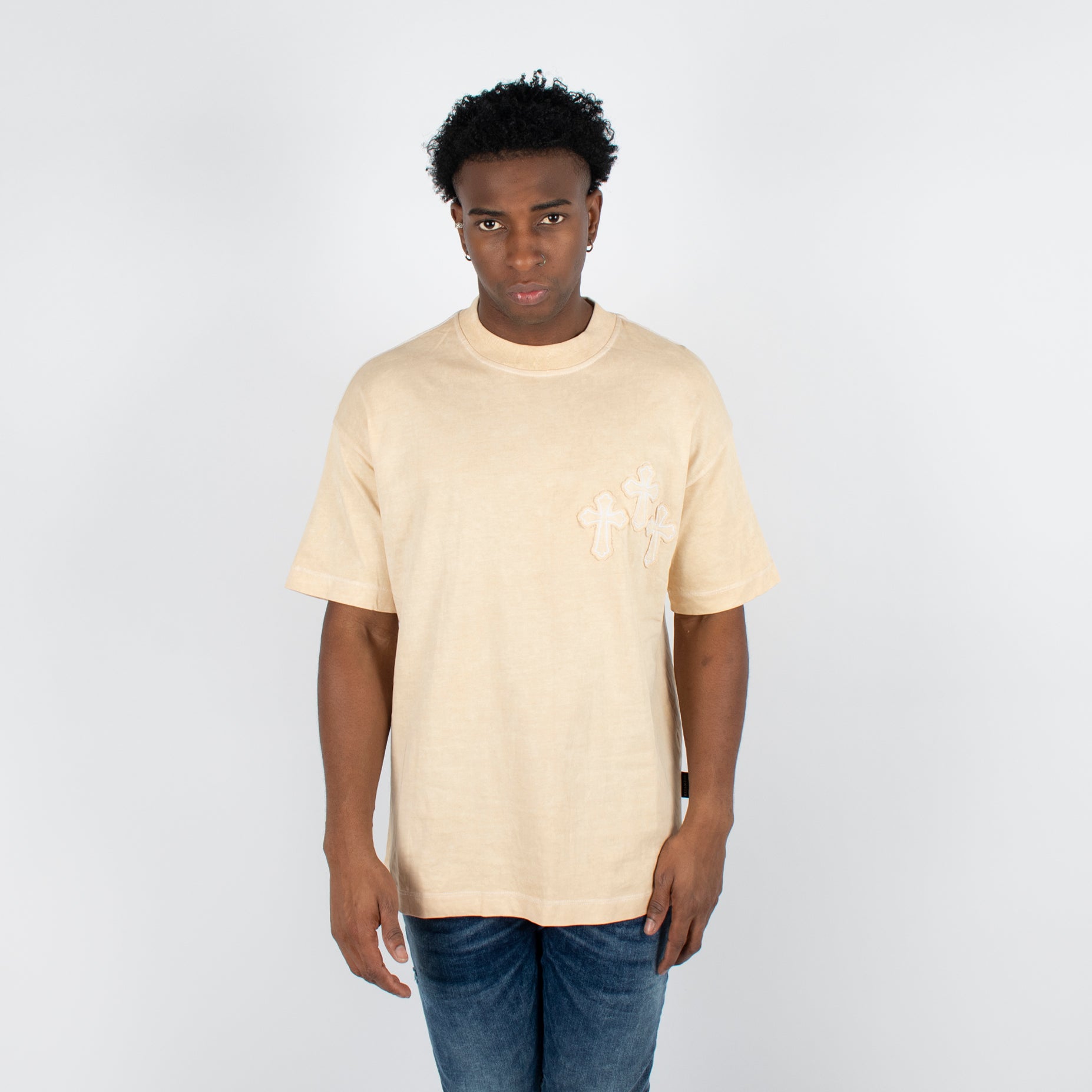 Oversize hombre degrade bordada