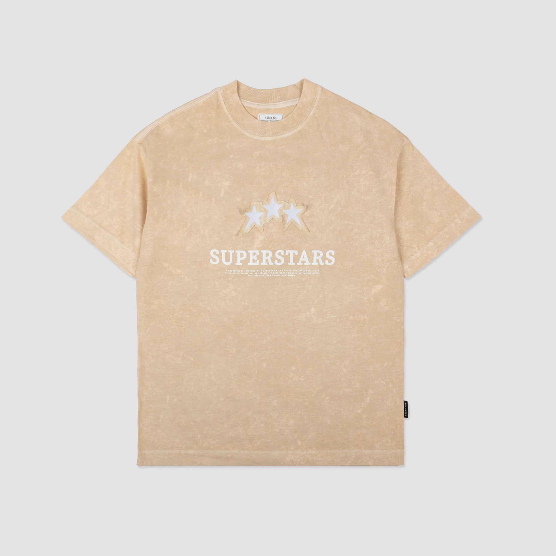 Oversize  hombre new bordada camel
