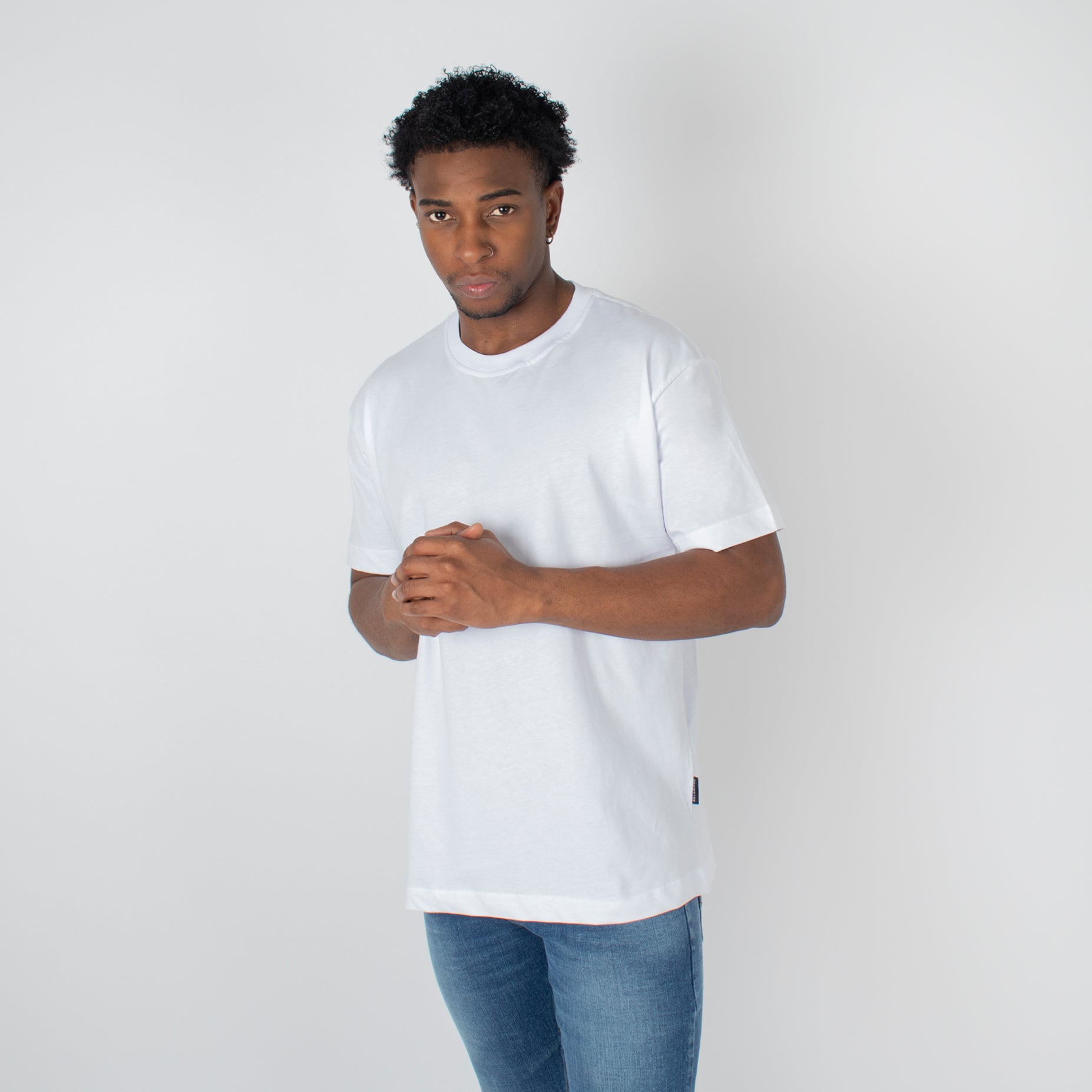 Camiseta hombre basica blanca