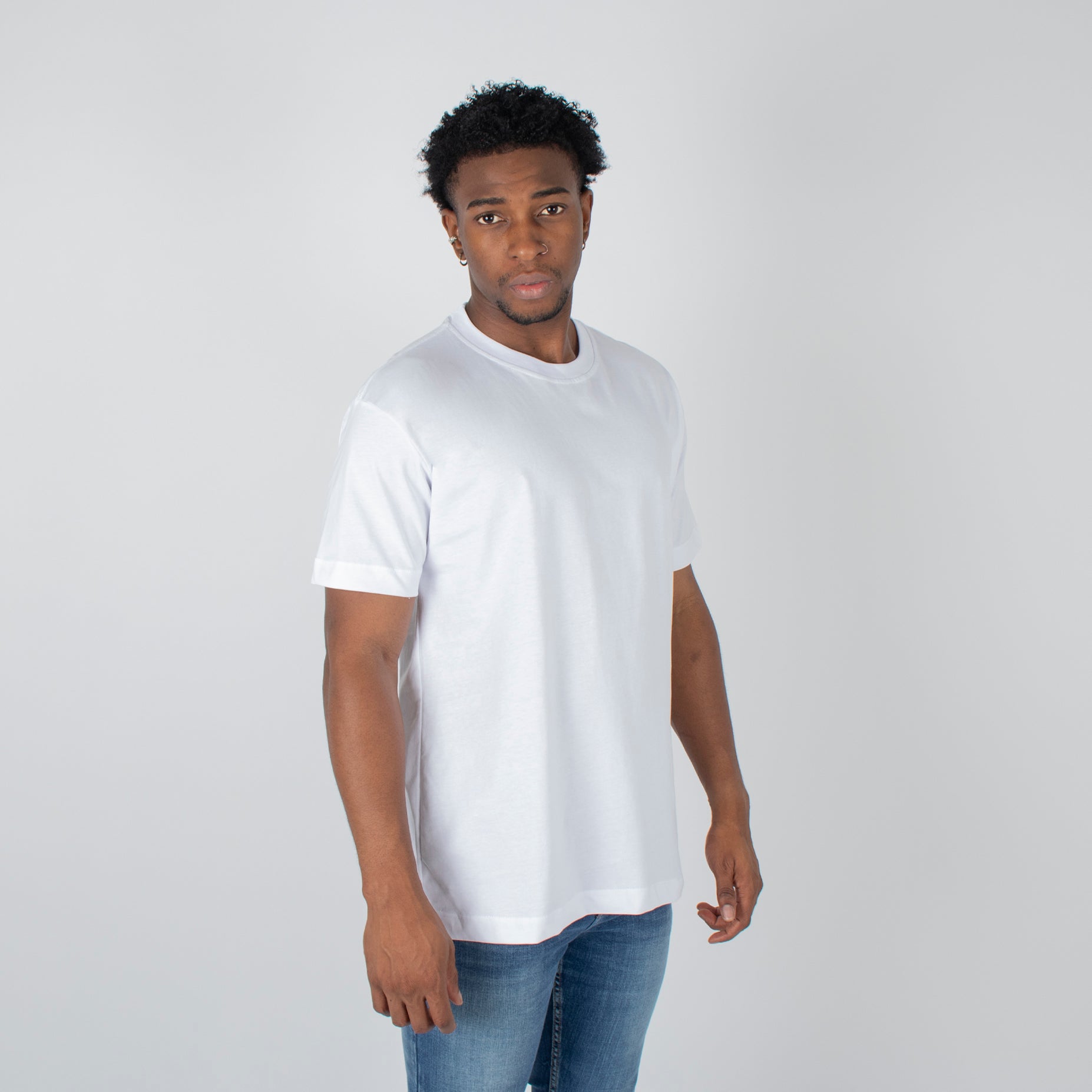 Camiseta hombre basica blanca