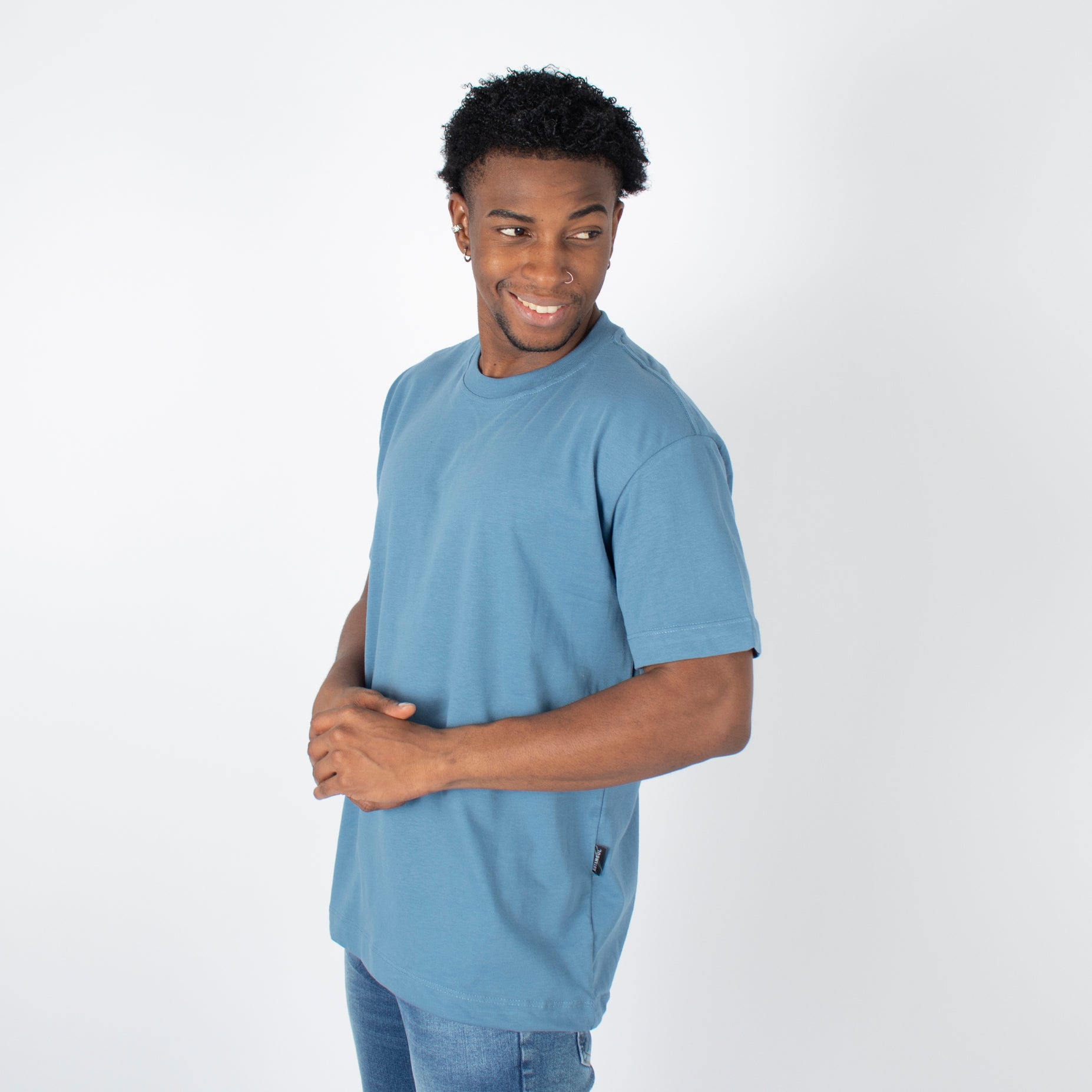 Camiseta hombre basica indigo