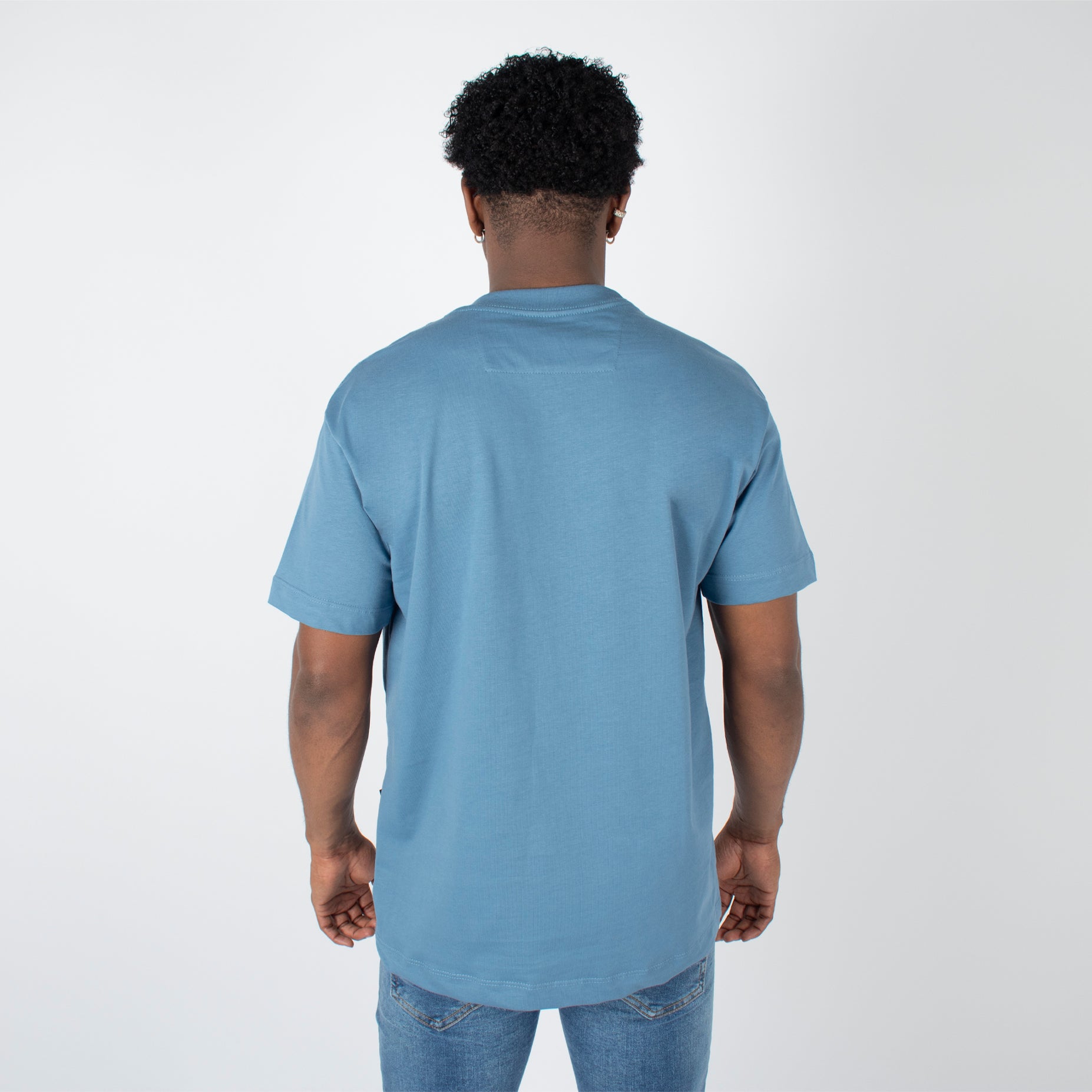 Camiseta hombre basica indigo