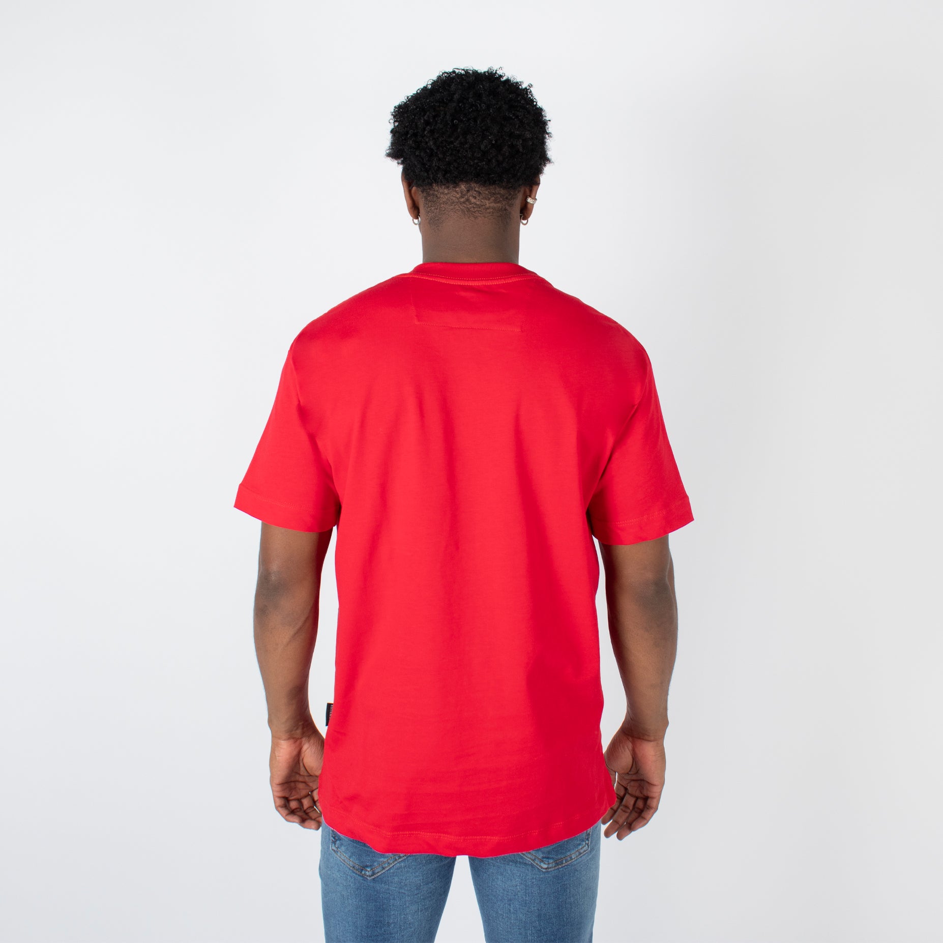 Camiseta hombre basica rojo