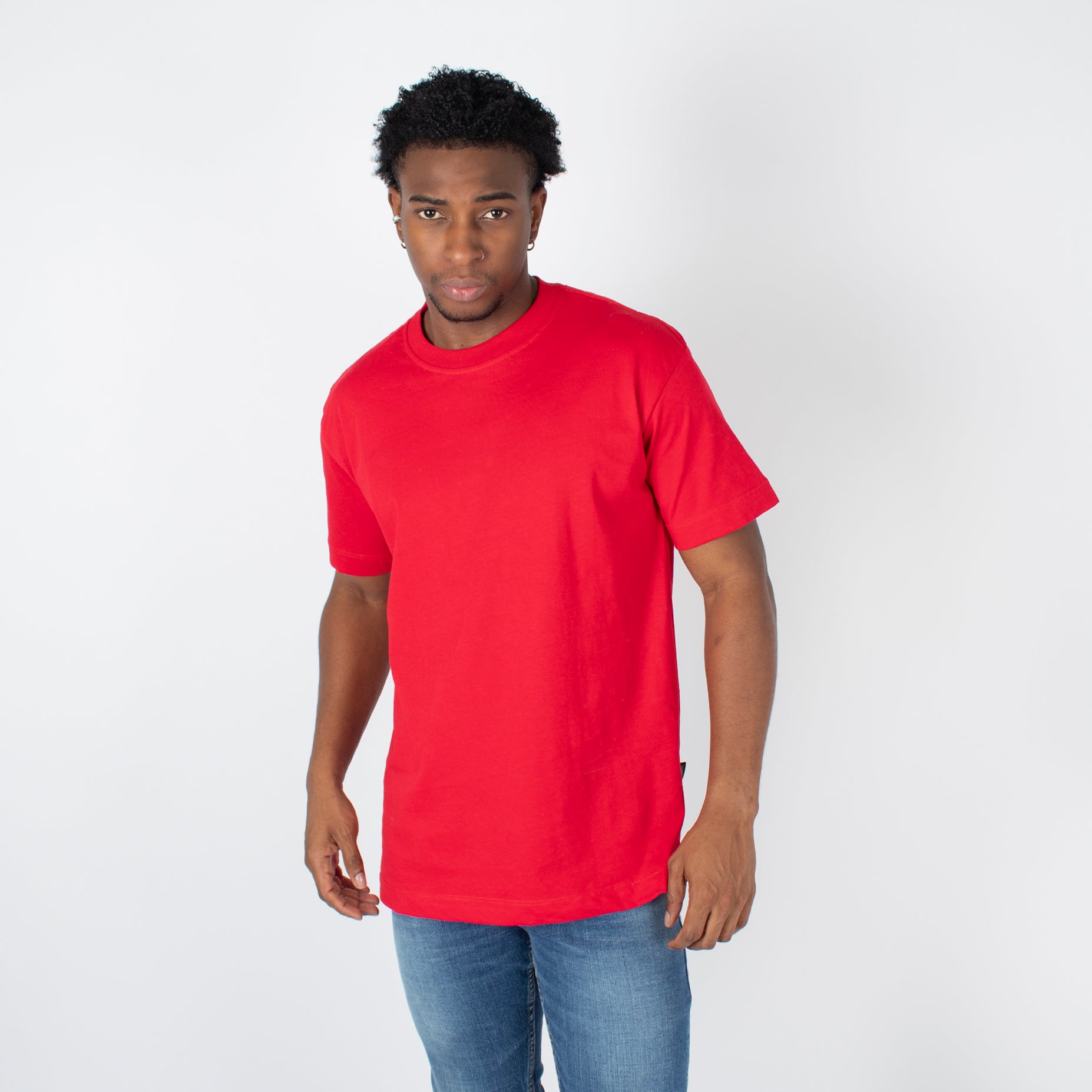 Camiseta hombre basica rojo