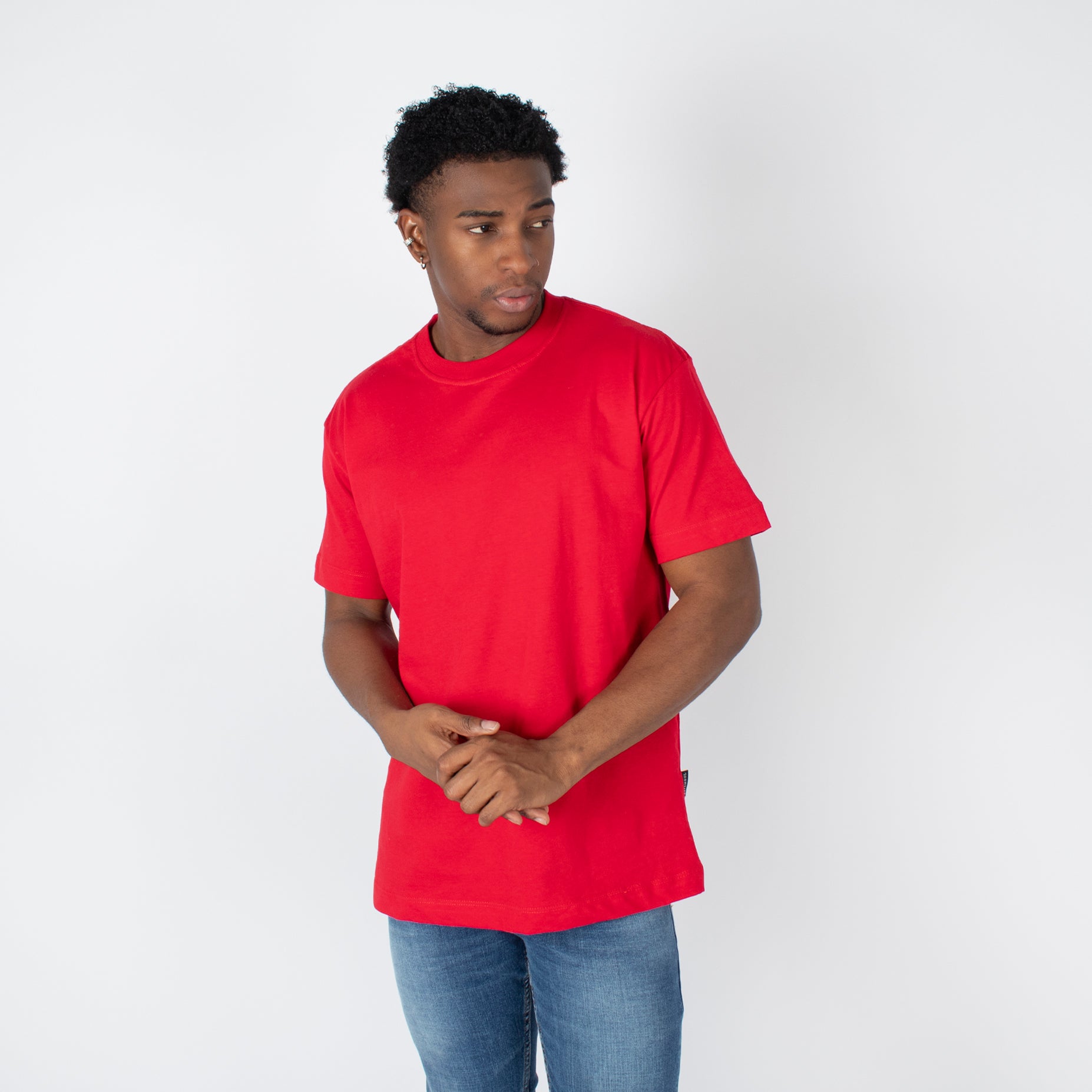 Camiseta hombre basica rojo