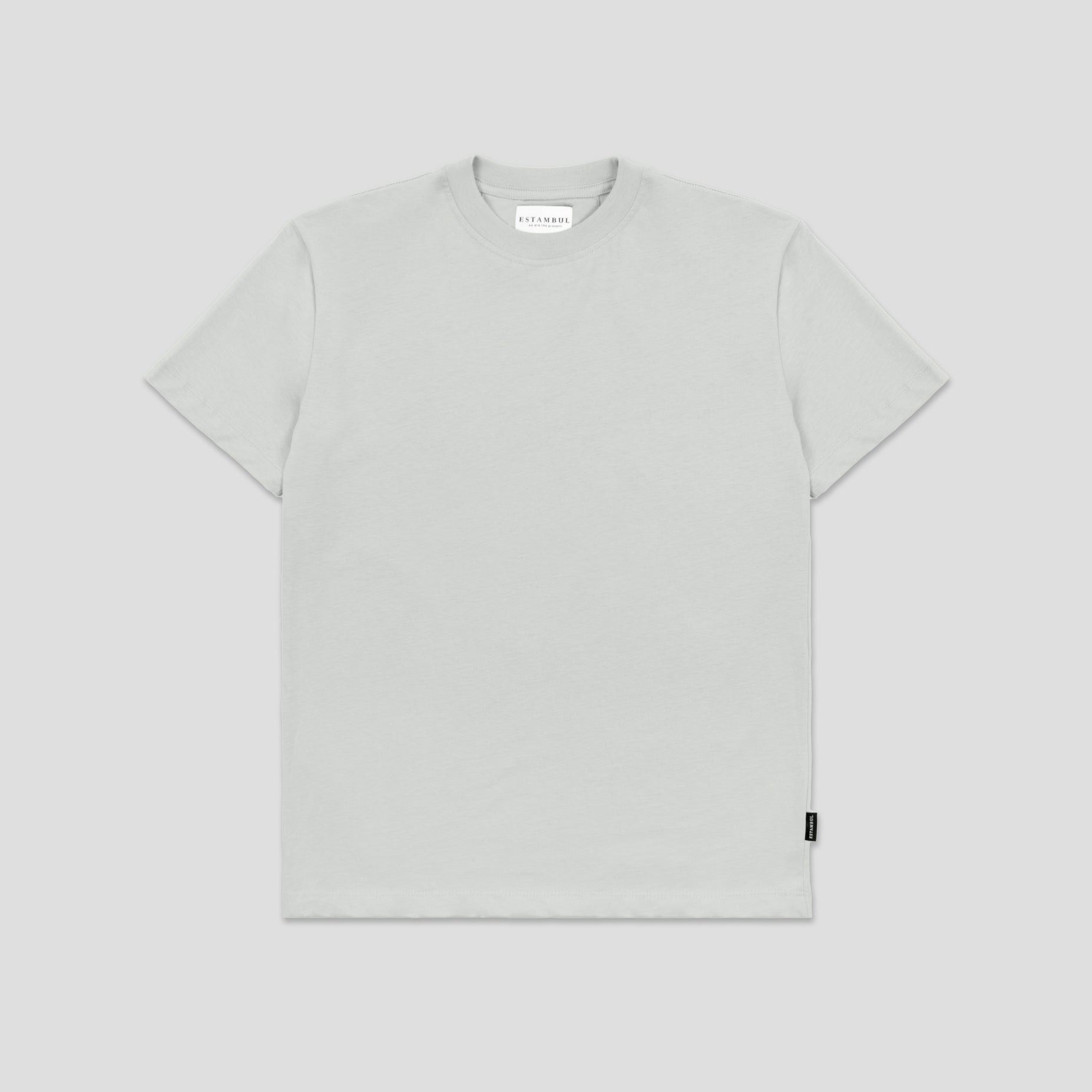 Camiseta hombre básica perla