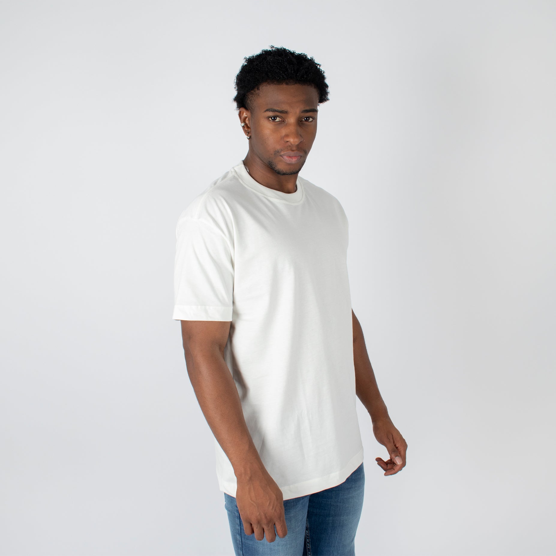 Camiseta hombre basica crudo