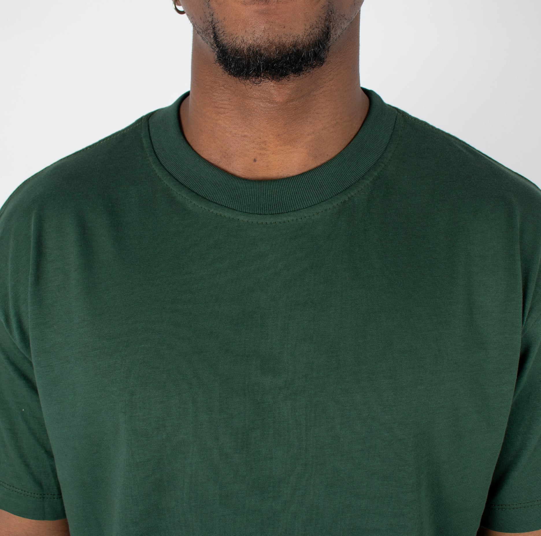 Camiseta hombre basica verde