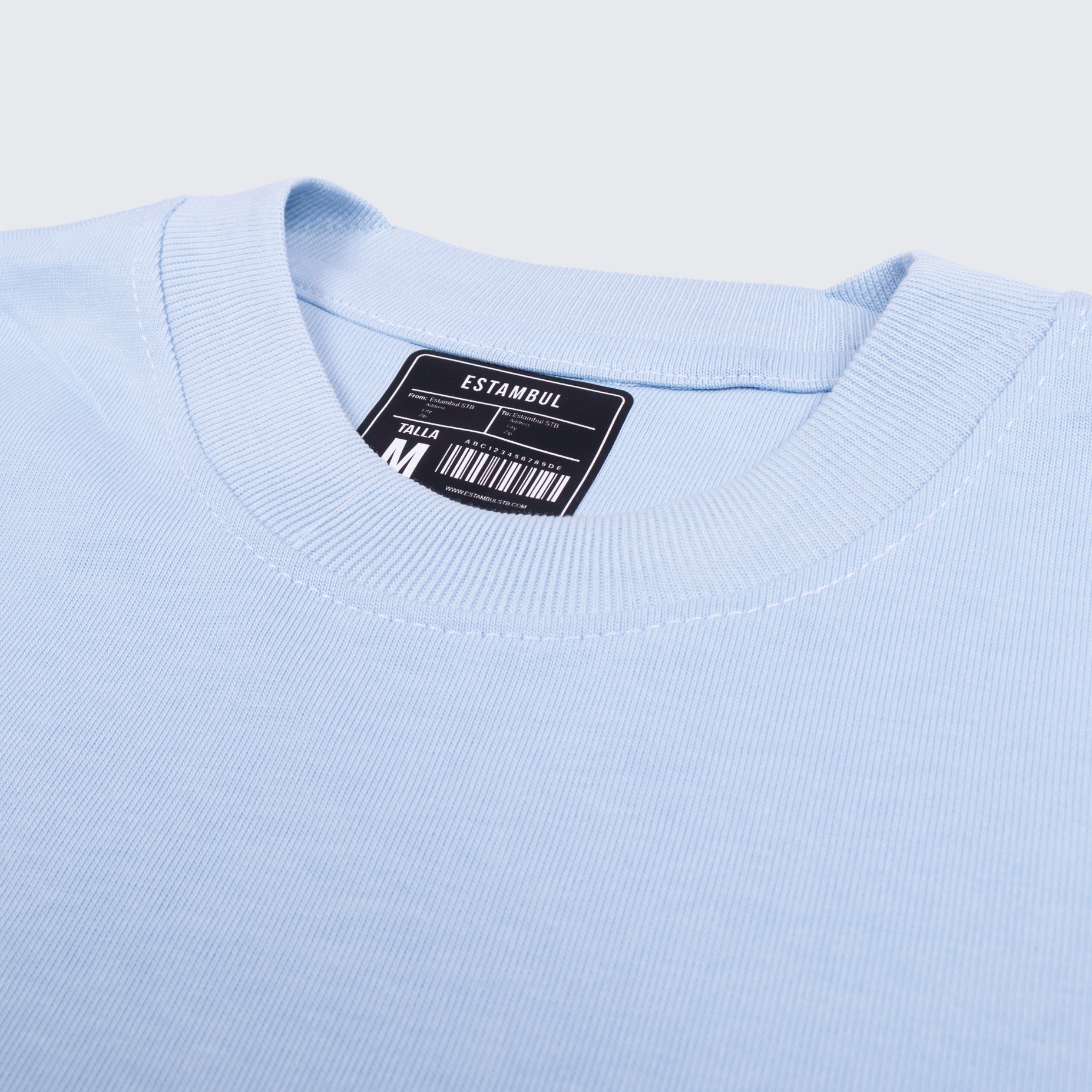 Camiseta hombre básica azul